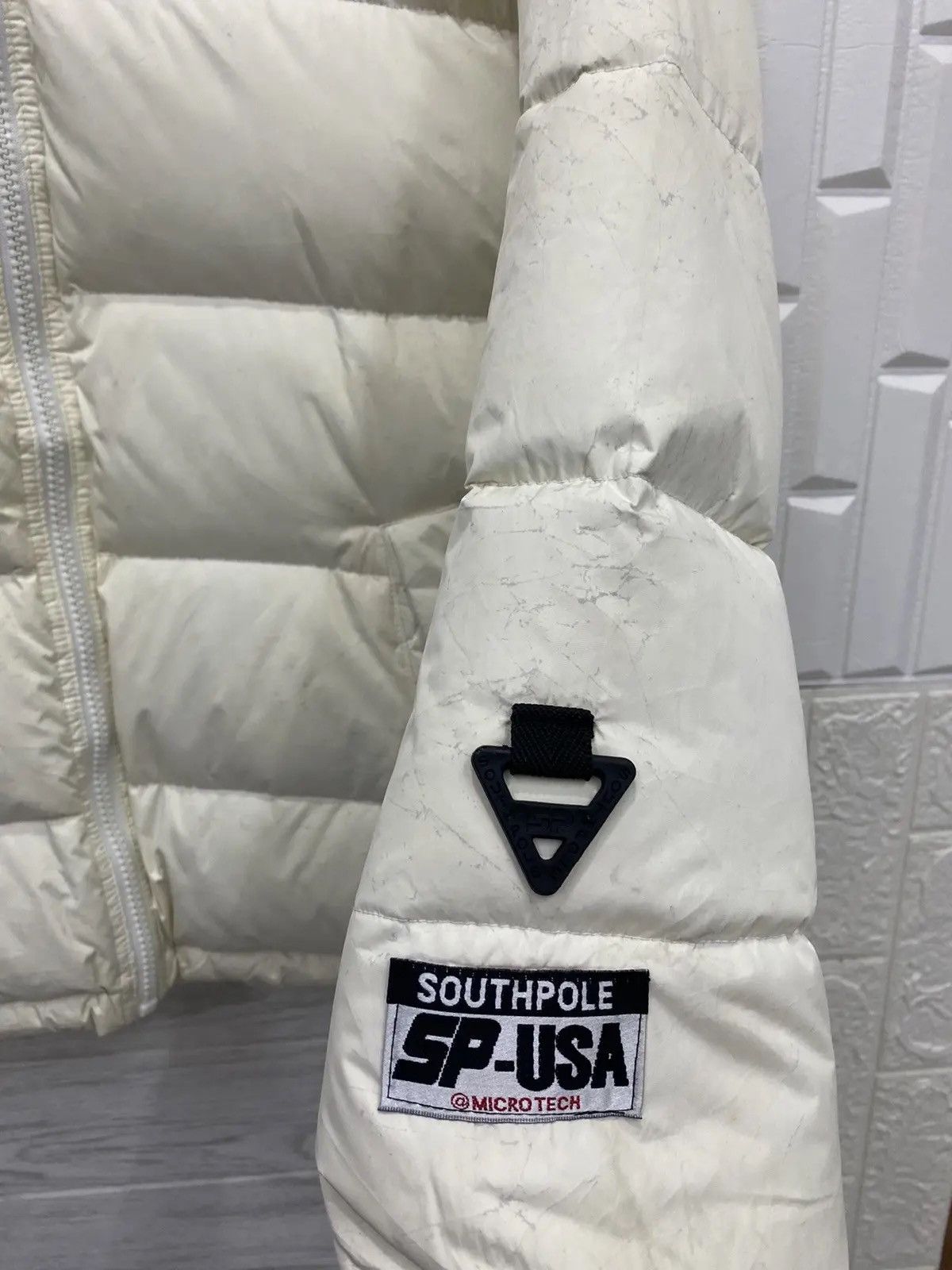 JNCO 🔥SOUTHPOLE PUFFER GOOSE DOWN REVERSIBLE BOMBER JACKET Size US L / EU 52-54 / 3 - 15 Thumbnail
