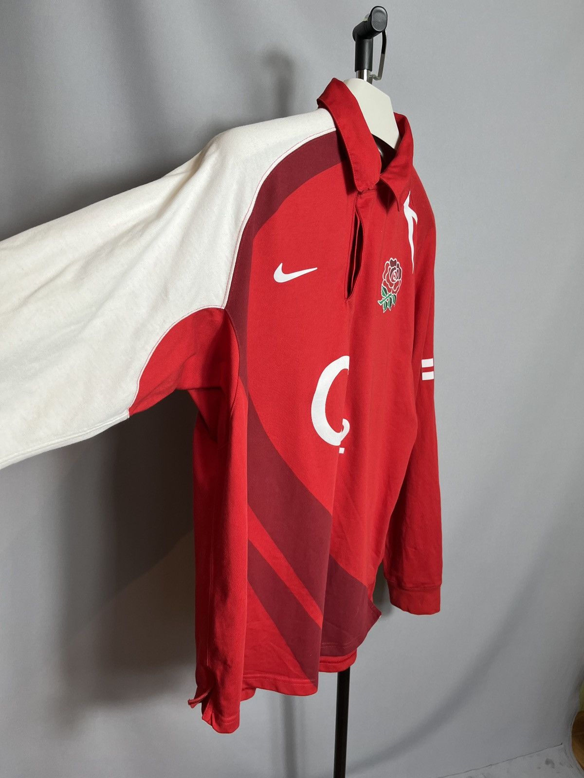 Nike England 2007-2009 Nike Rugby Shirt Jersey Mens Long Sleeve Size US XL / EU 56 / 4 - 3 Thumbnail