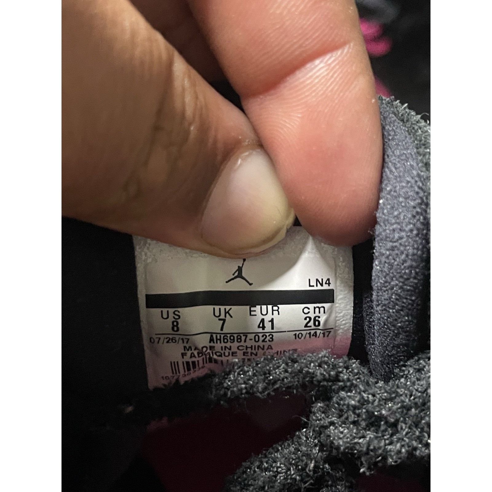 Jordan Brand Size 8- Air Jordan 12 Retro "DOERNBECHER" 2017 Pink/ Black Size US 8 / EU 41 - 6 Thumbnail