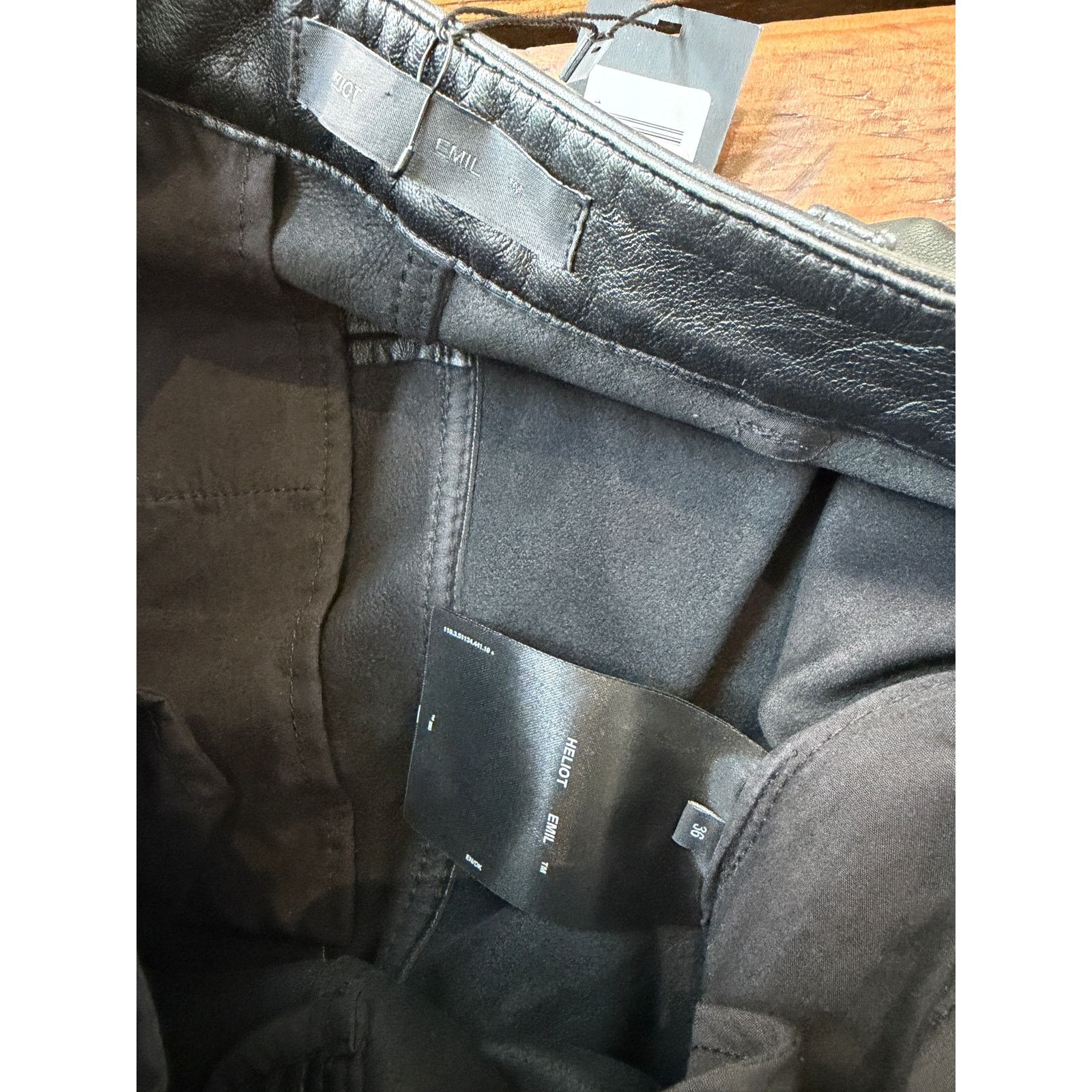 Heliot Emil Heliot Emil Unified Leather Trousers Size 25" / US 0 / IT 36 - 9 Thumbnail