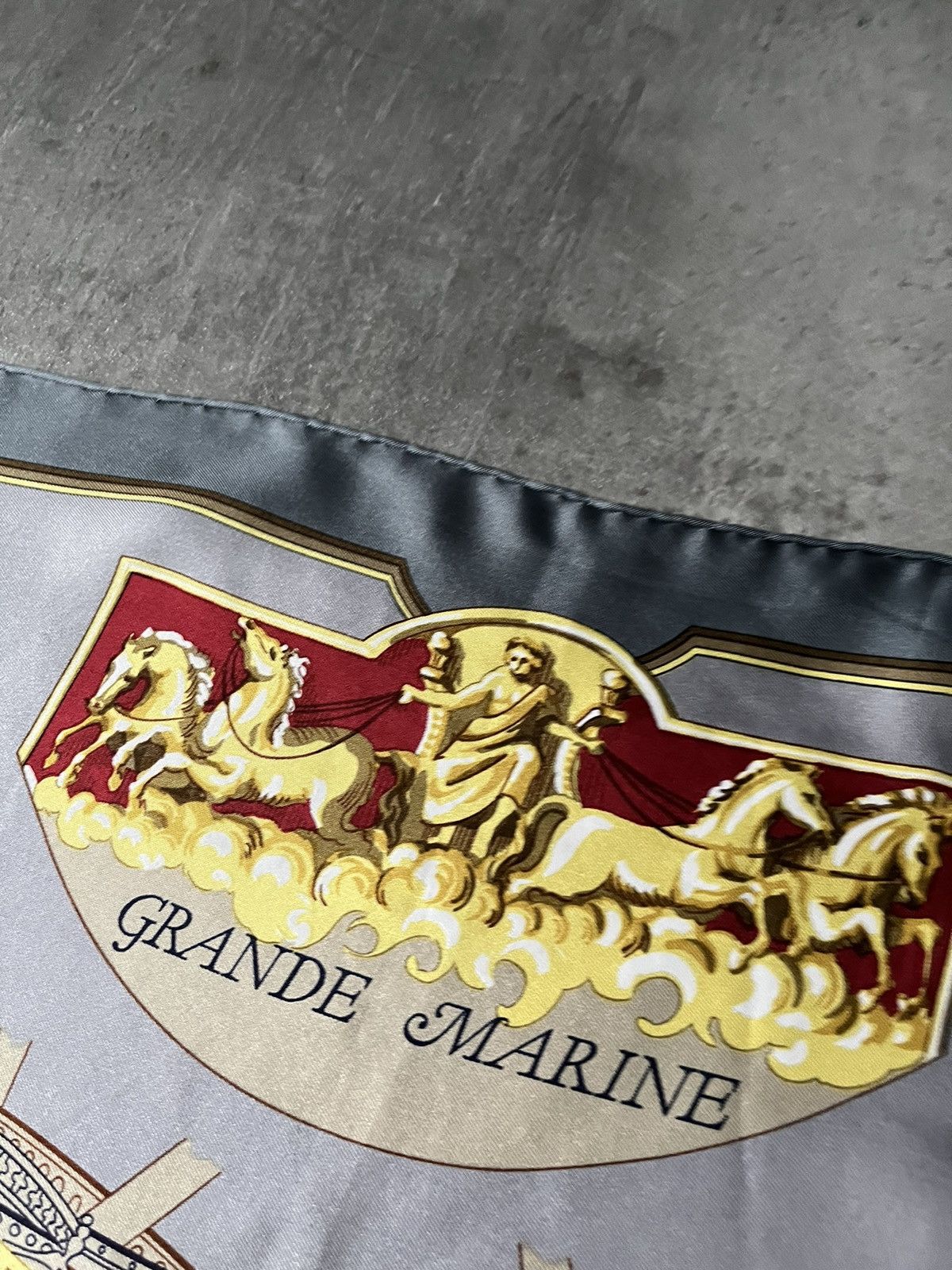 Hermes Hermes silk scarf Grande Marine Marie-Francoise Heron 1979 Size ONE SIZE - 8 Thumbnail