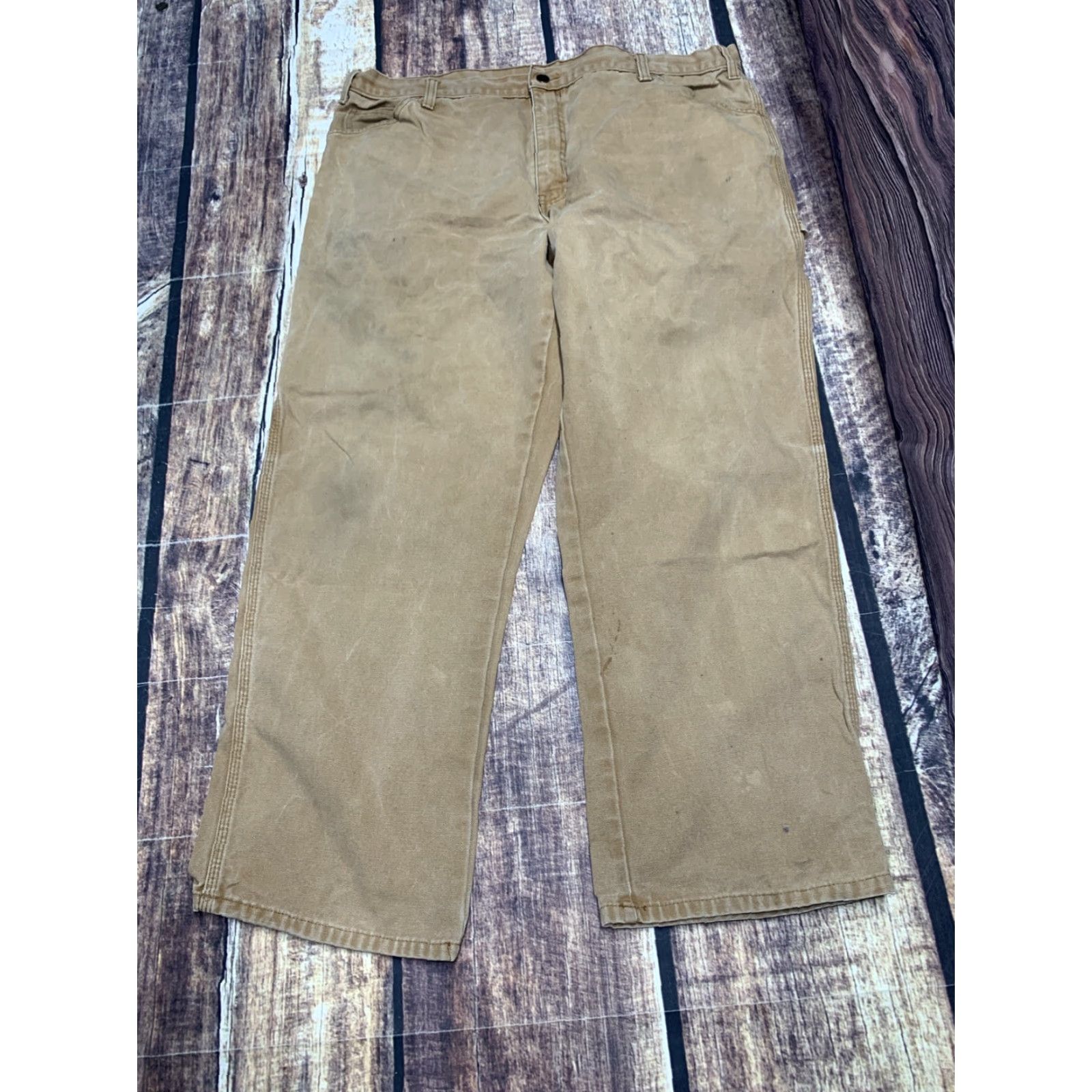 Dickies DICKIES Carpenter Pants Jeans Brown Duck Mens Size 40 x 28.5 Work Construction Pants Carpenter Brown Duck Mens 40x28.5 Size US 40 / EU 56 - 3 Thumbnail