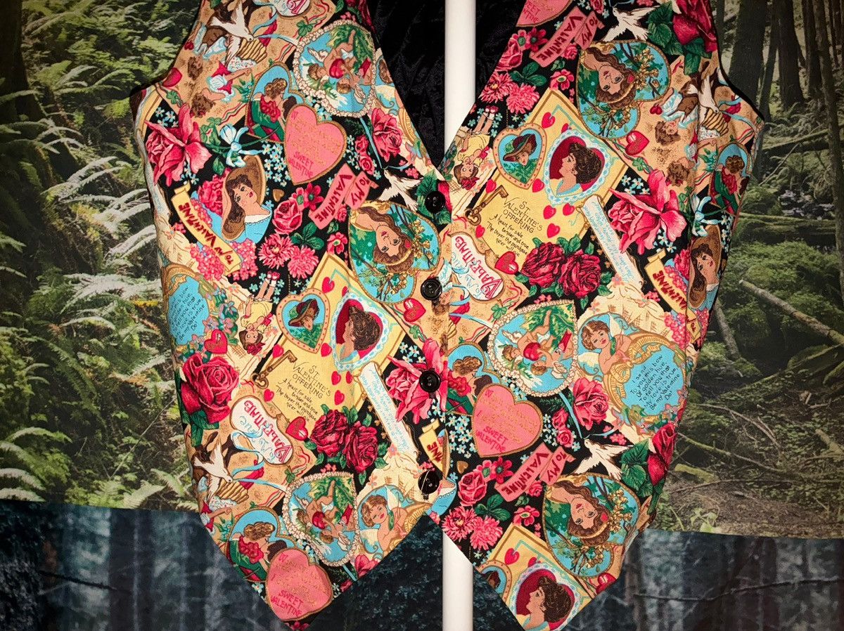 Other 111 Main Valentine Print Vest – Women’s Large Size L / US 10 / IT 46 - 1 Thumbnail