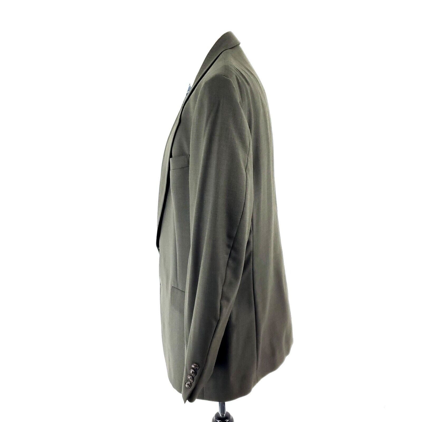 Hart Schaffner Marx Hart Schaffner Marx Softly Tailored Wool 2 Button Blazer 42L Size 42L - 4 Thumbnail