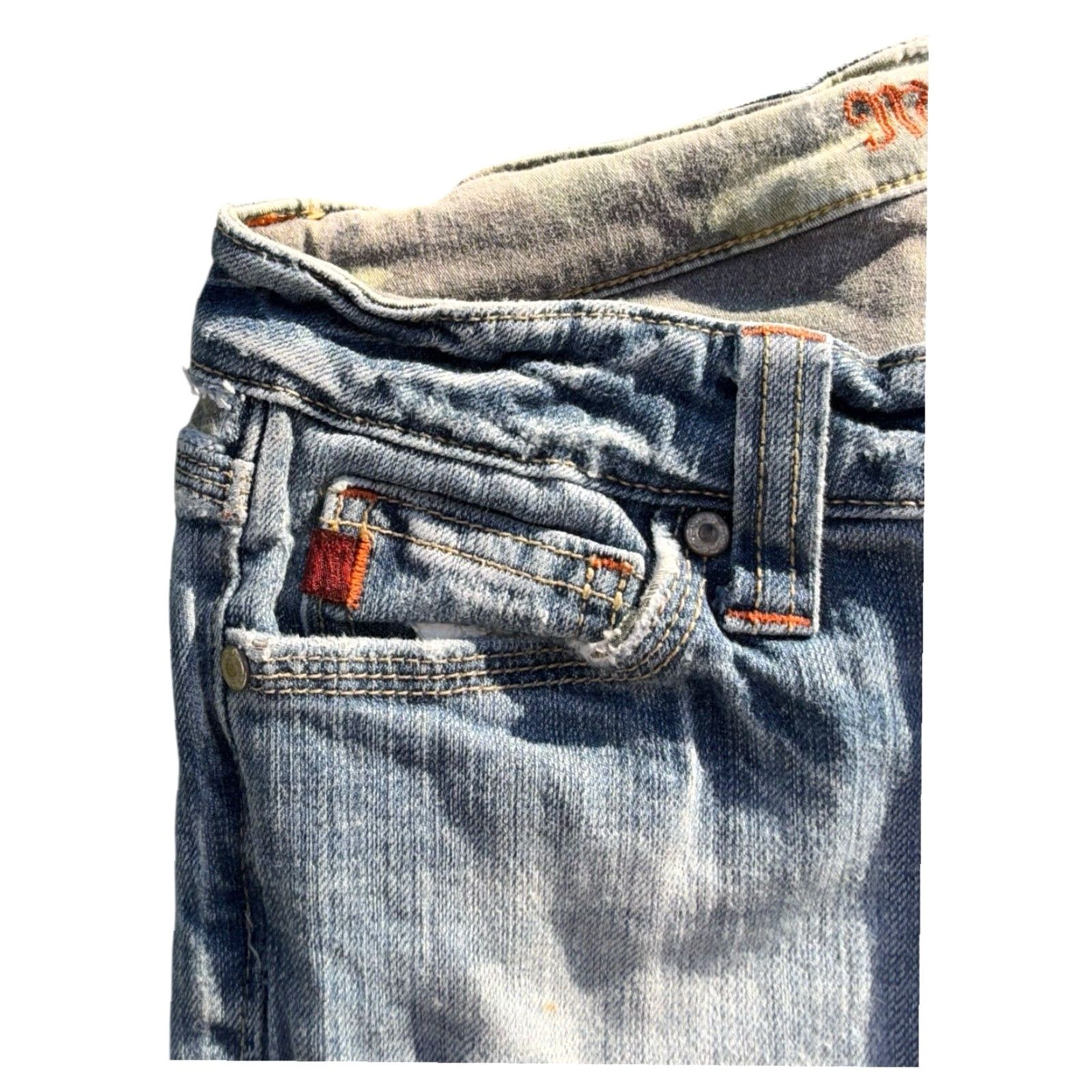 Miss Me VINTAGE Miss Me Jeans Women's Bootcut Flare Pockets Embroidered Size 28 Blue Size 28" / US 6 / IT 42 - 5 Thumbnail