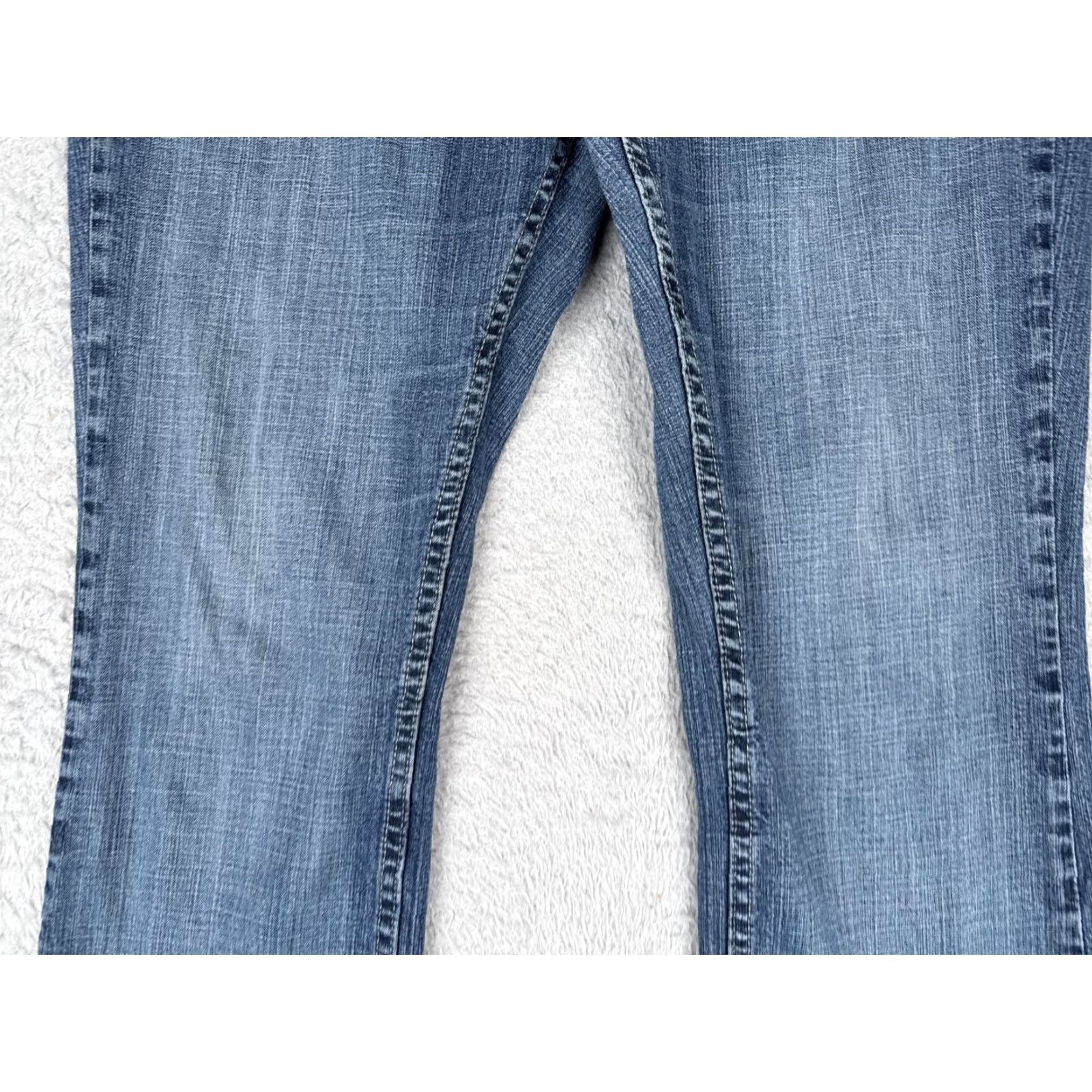Lee Riders By Lee Jeans Womens 16 Medium Blue Mid Rise Bootcut Stretch Denim 34x30 Size 38" / US 16 / IT 52 - 3 Thumbnail