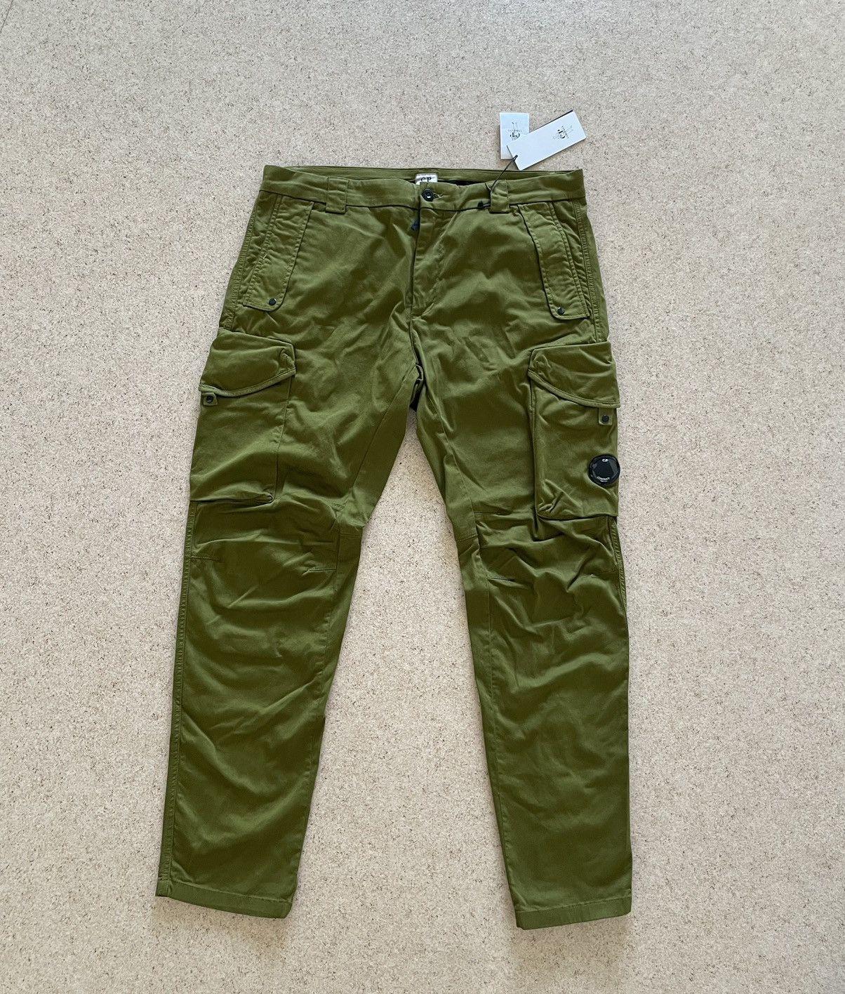 image of C P Company x Massimo Osti C.p. Company Cargo Pant 12Cmpa058A Green Moss Ergonomic Fit in Moss Gree