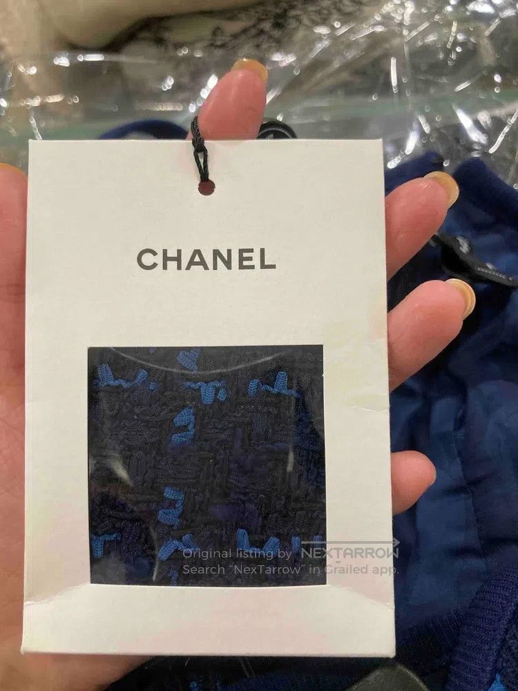 Chanel Chanel 24 years old dark blue tweed strap dress Size XS / US 0-2 / IT 36-38 - 5 Thumbnail