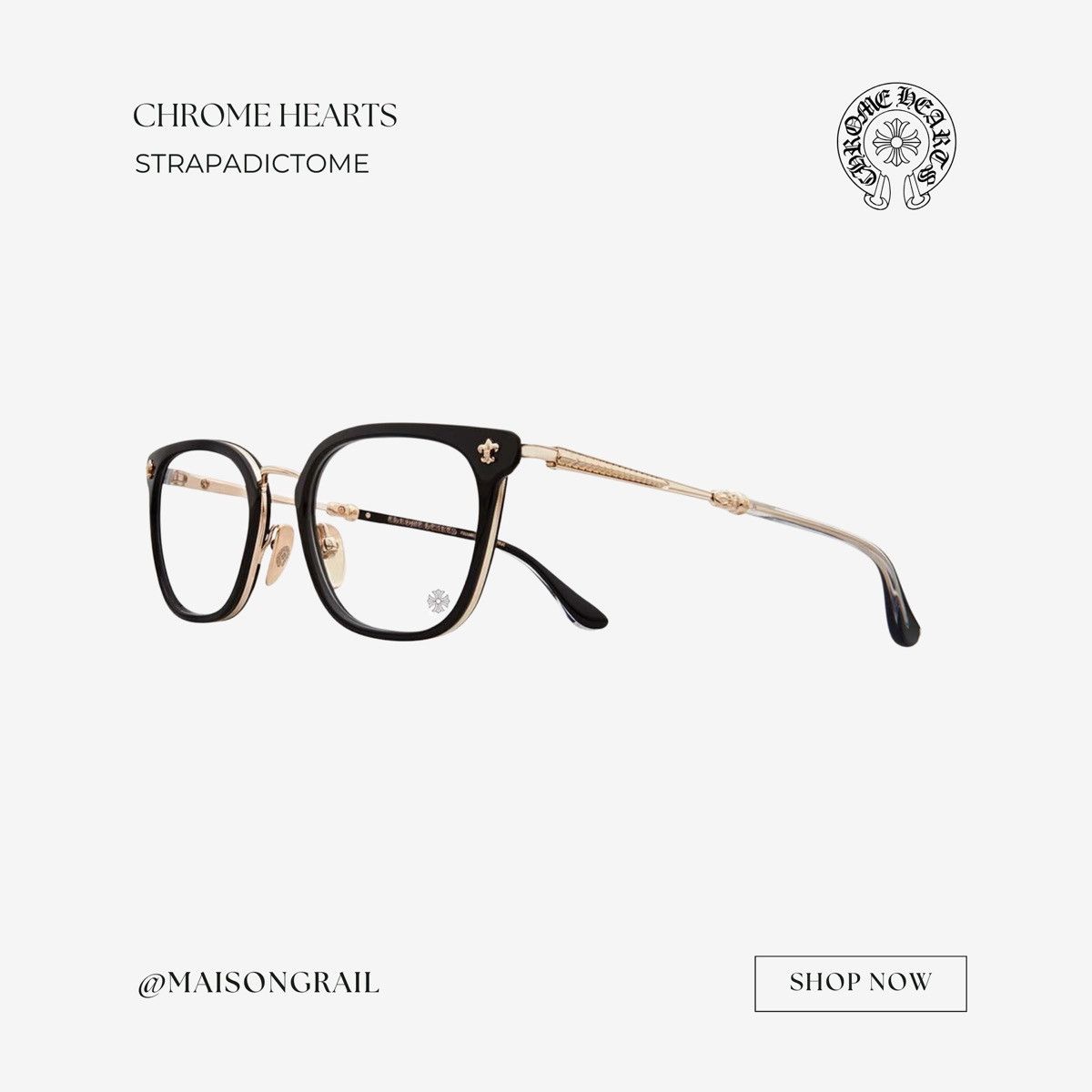 Chrome Hearts CHROME HEARTS STRAPADICTOME EYEGLASSES Size ONE SIZE - 1 Thumbnail