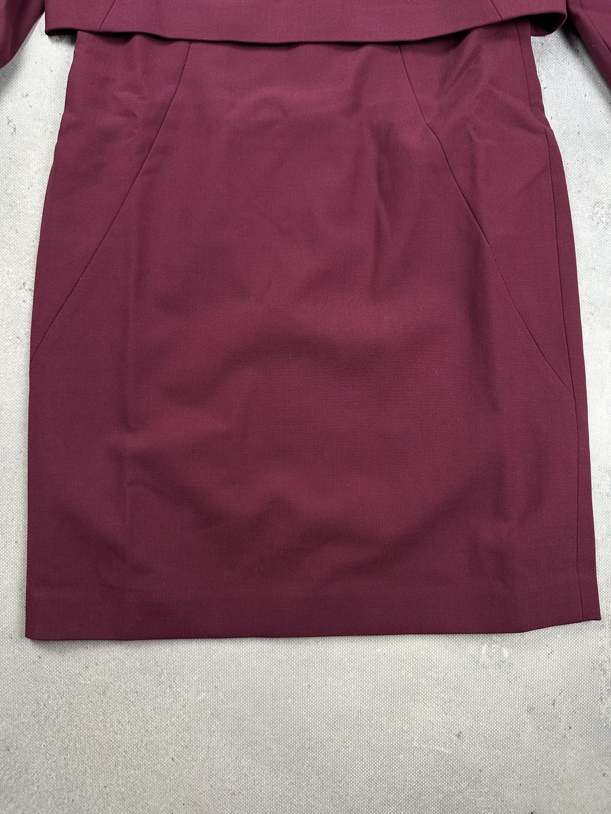 Other The Fold London Northcote Plum Midi Dress Minimal Luxury Lux Size L / US 10 / IT 46 - 16 Thumbnail
