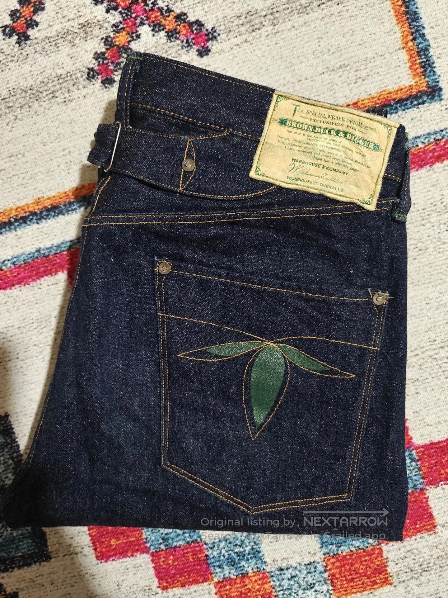 Vintage Warehouse 20th Anniversary Brown Duck Digger Jeans. Size US 32 / EU 48 - 1 Thumbnail