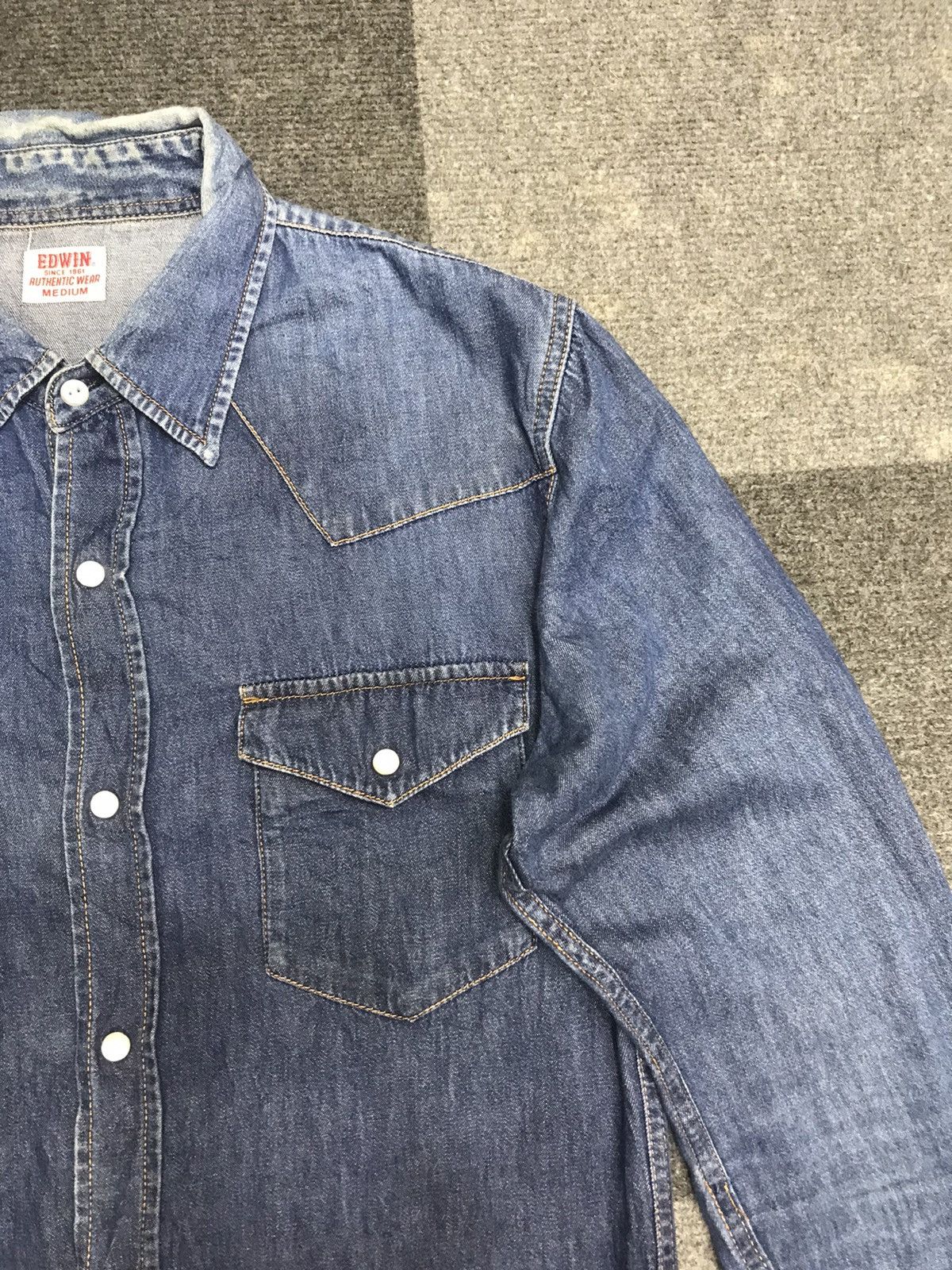 Edwin 💥90s Style💥EDWIN SLIM FIT WESTERNER SHIRT F439 Size US S / EU 44-46 / 1 - 4 Thumbnail