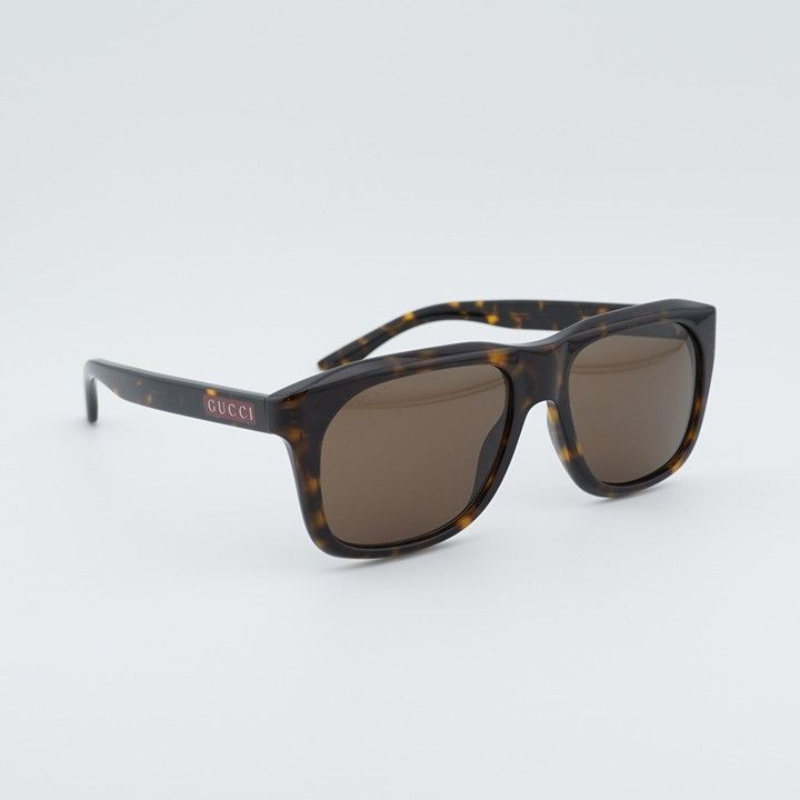 Gucci Gucci GG2077S 002 Sunglasses Havana Square Frame, Brown Size ONE SIZE - 5 Thumbnail