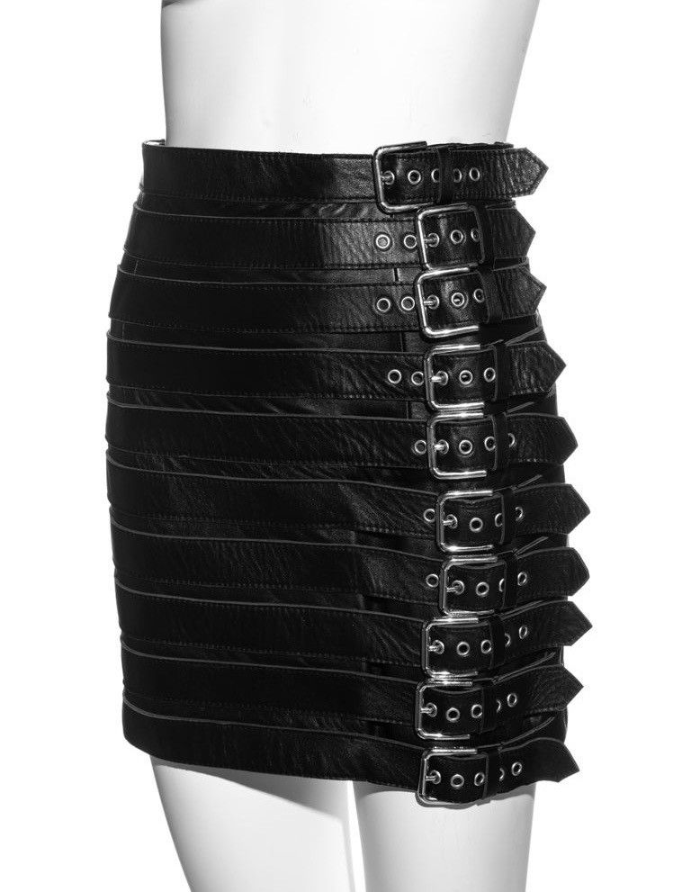 Dolce & Gabbana SS03 Dolce & Gabbana ‘Sex’ Leather Belt Skirt Size 30" / US 8 / IT 44 - 4 Thumbnail