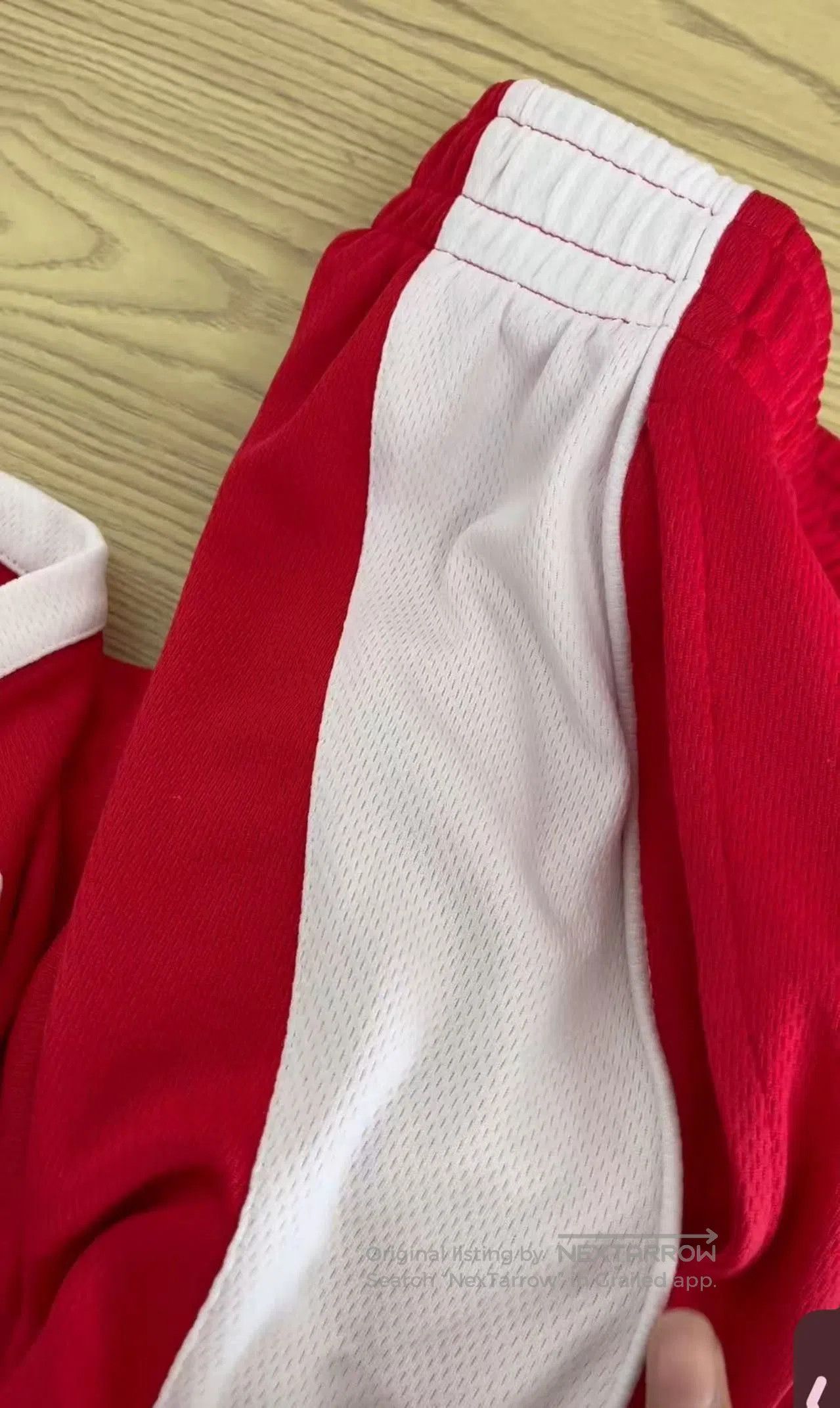 Balenciaga Red Balenciaga Logo Embroidered Football Shorts. Size US 30 / EU 46 - 6 Thumbnail