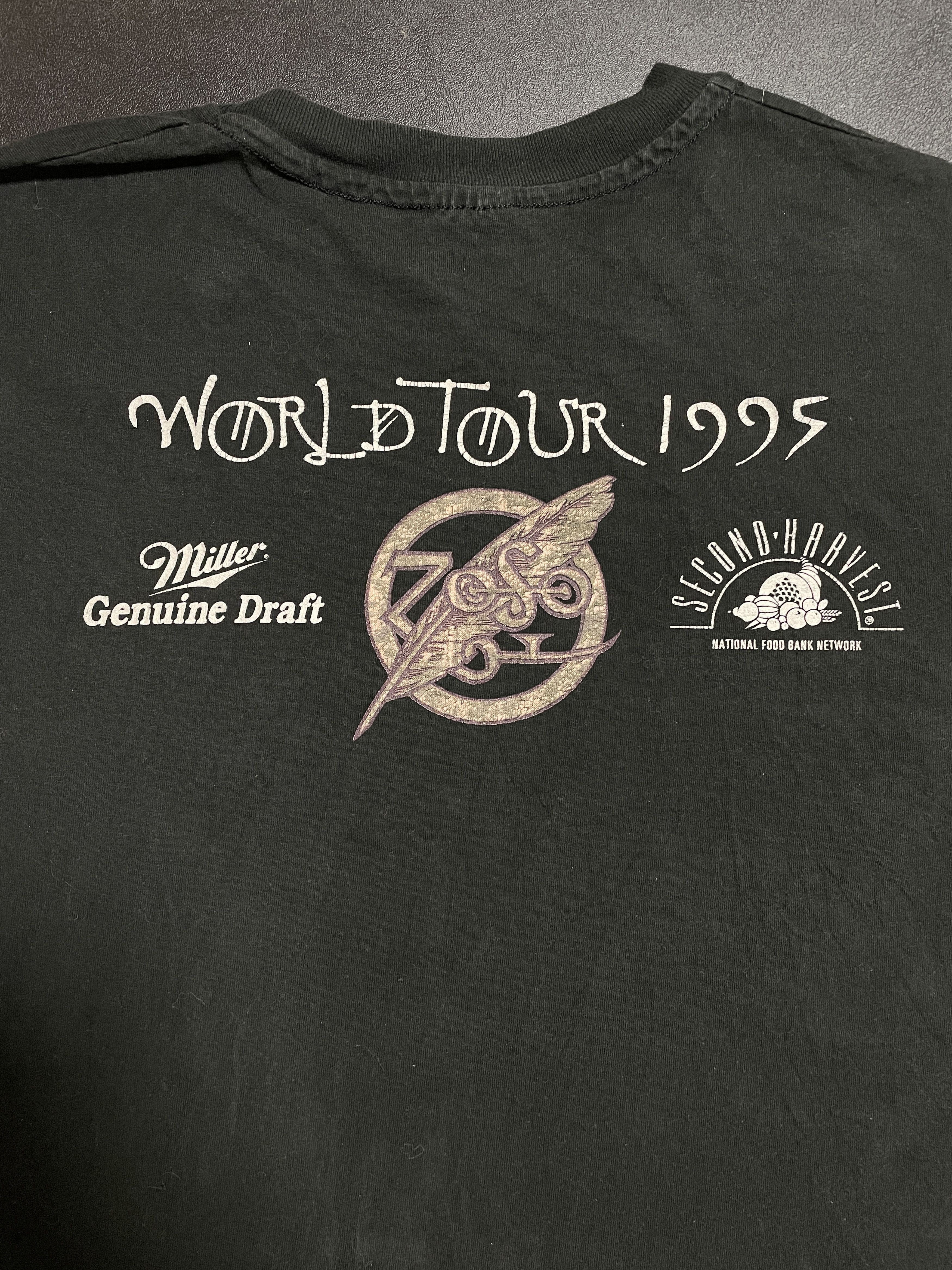 Led Zeppelin Vintage Led Zeppelin Jimmy Page Robert Plant Tour 1995 XL Size US XL / EU 56 / 4 - 10 Thumbnail