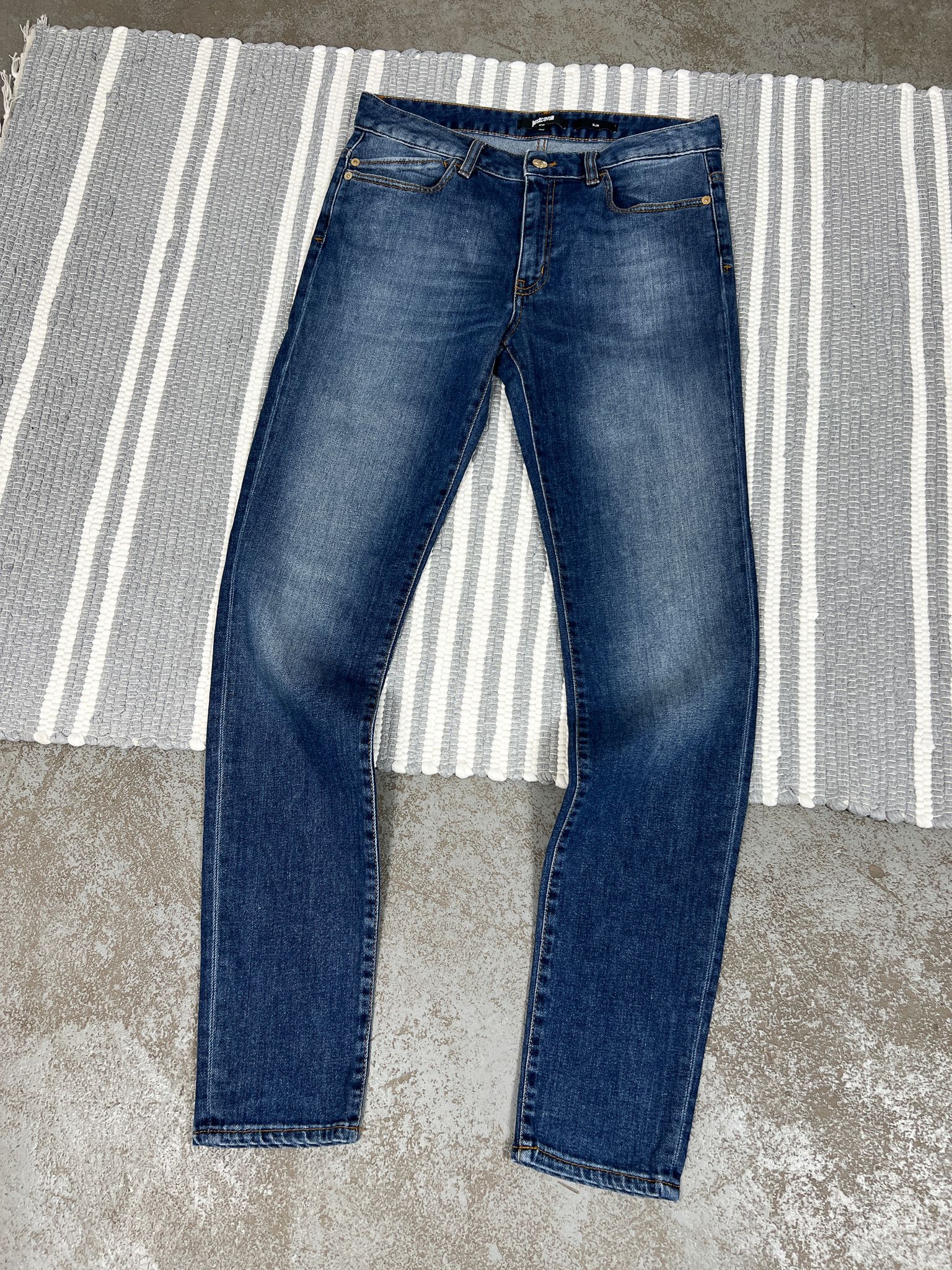 Just Cavalli Just Cavalli Slim Blue Denim Jeans Pants Size US 29 - 2 Thumbnail