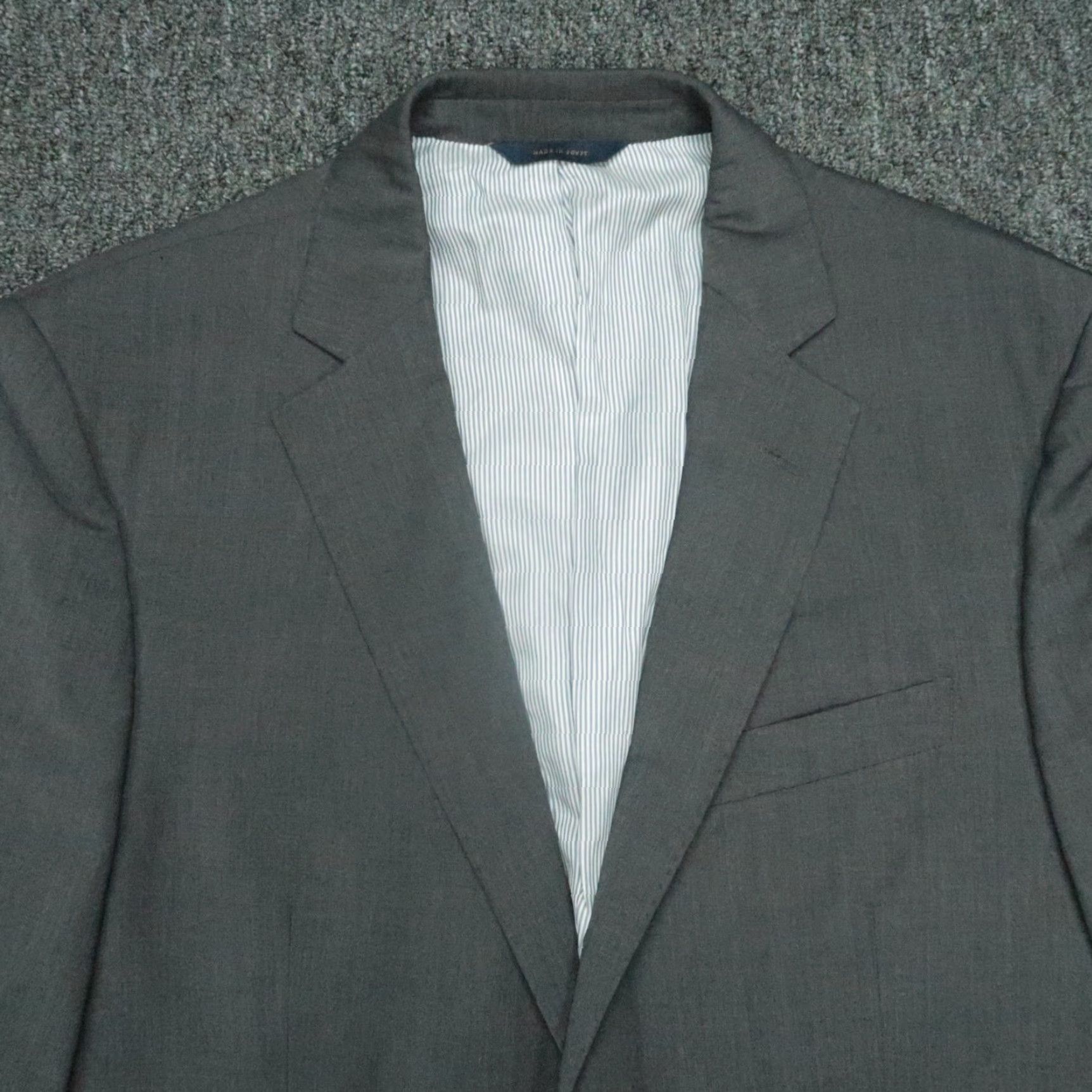 Brooks Brothers Brooks Brothers Blazer Mens 40R Gray Explorer Madison Fit Wool Sport Coat Size 40R - 2 Thumbnail