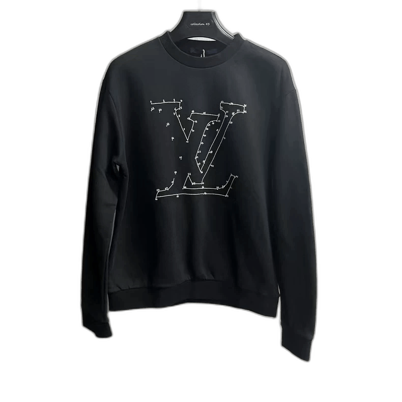 Louis Vuitton Louis Vuitton Black Logo Sweatshirt-2506 Size US L / EU 52-54 / 3 - 1 Thumbnail
