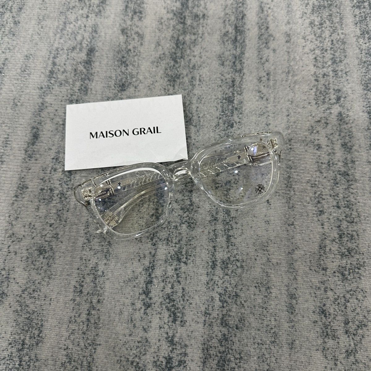 Chrome Hearts CHROME HEARTS WELL HELL YEAH CRYSTAL EYEGLASSES Size ONE SIZE - 3 Thumbnail