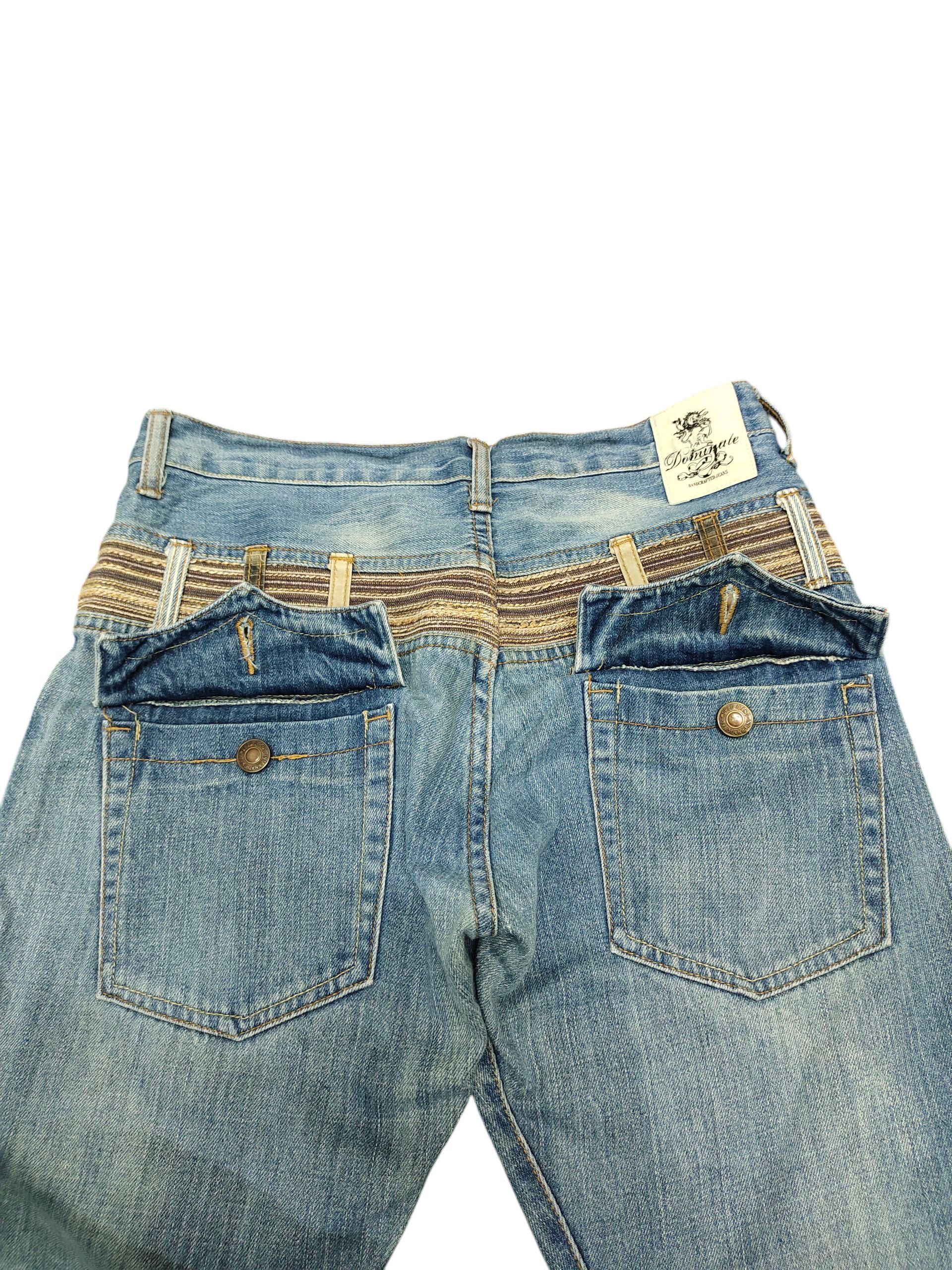 Kapital Japanese Brand Dominate Double Waist Clawmark Denim Jeans Size US 30 / EU 46 - 14 Thumbnail