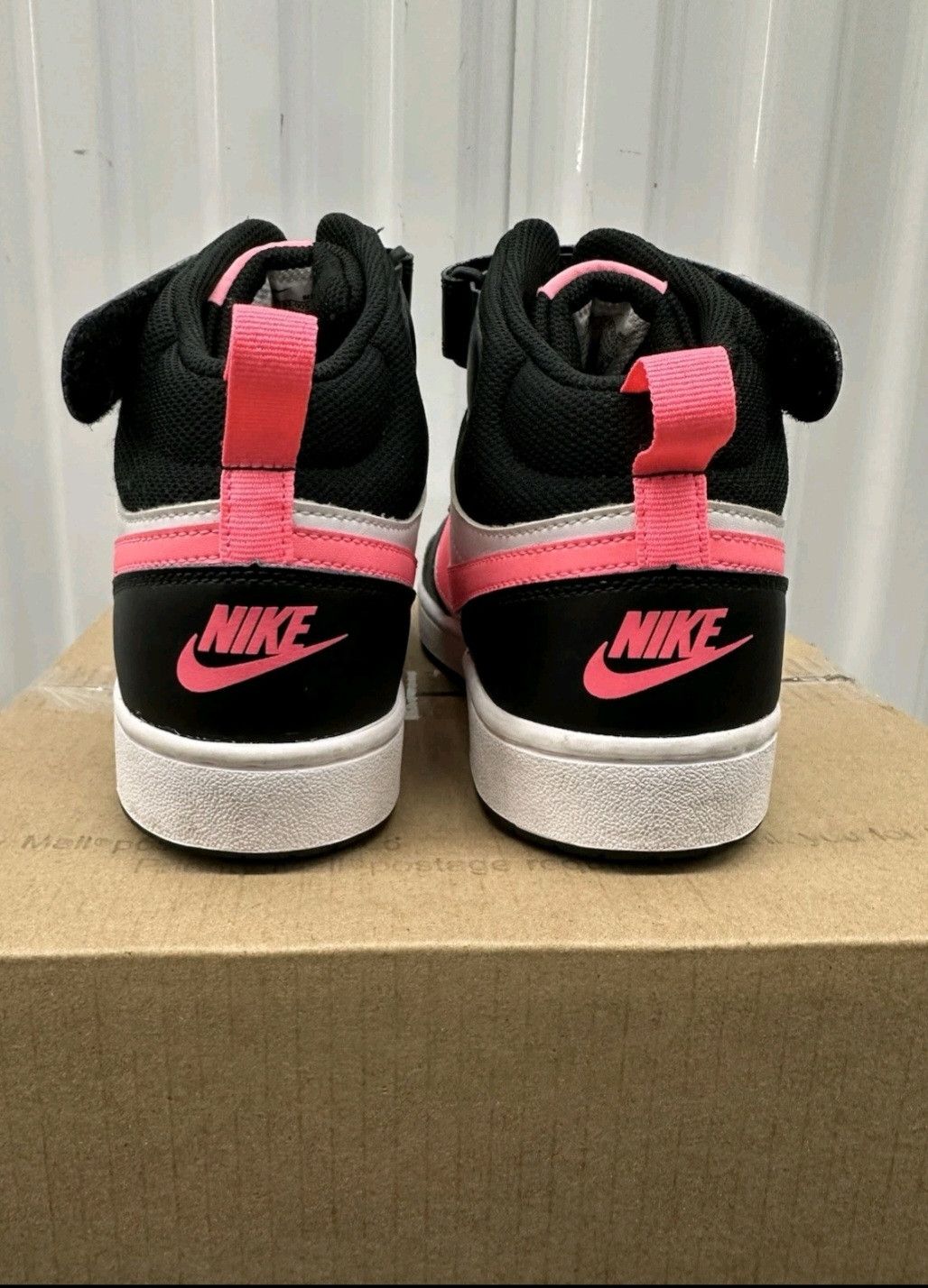 Nike Nike Court Borough Mid 2 GS White Sunset Pulse Size 7Y Size US 7 / EU 40 - 5 Thumbnail