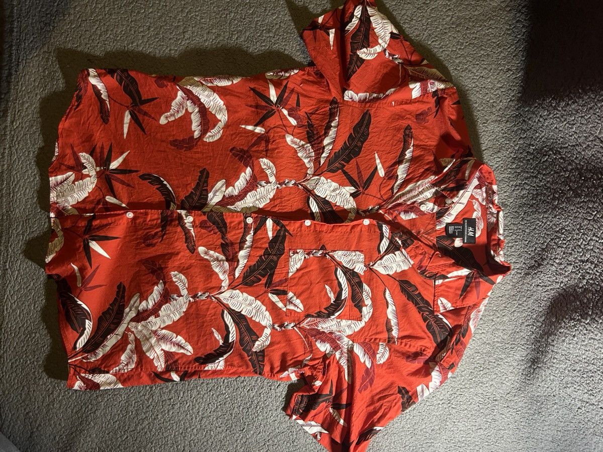 H&M H&M red Hawaii shirt Size US M / EU 48-50 / 2 - 1 Thumbnail