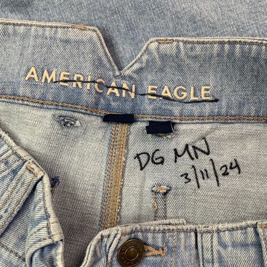 New American Eagle Womens Size 4 Baggy Jorts Denim Shorts