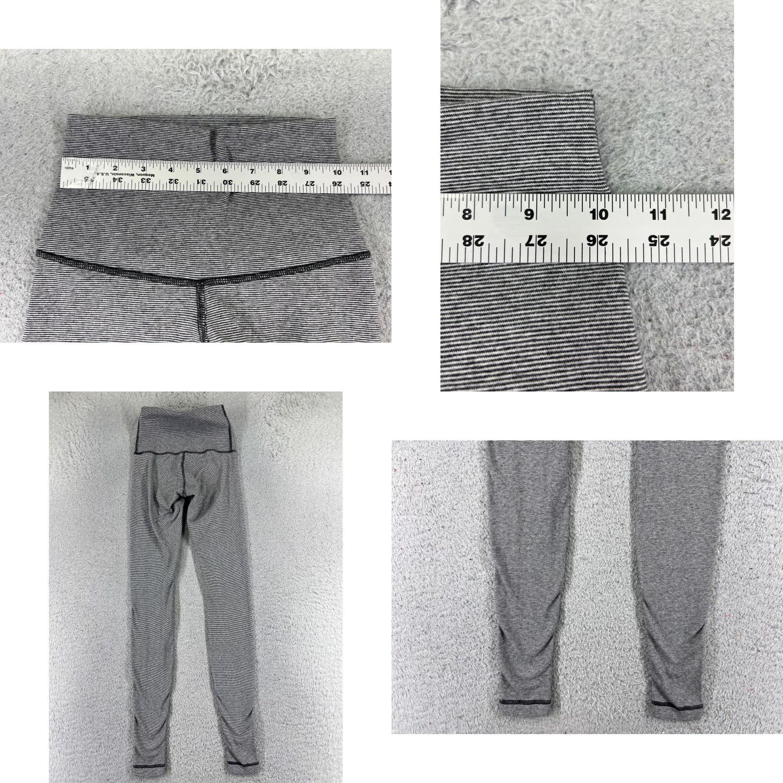 Lululemon Lululemon Pants Womens 0 Gray Black Stripe High Times Pant Dance Gym 29" Size 25" / US 0 / IT 36 - 8 Thumbnail