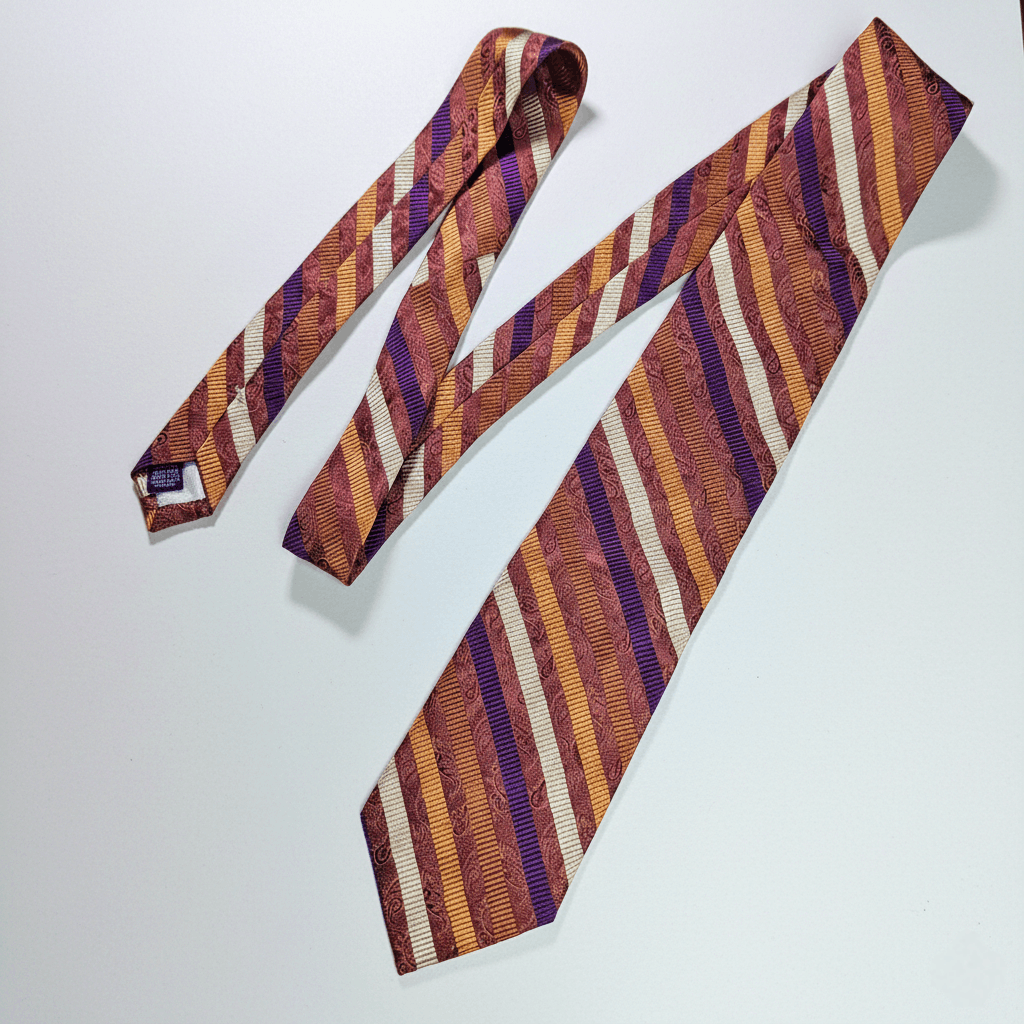 Altea Altea Milano 100% Silk Vintage Tie Burgundy wine Size ONE SIZE - 3 Thumbnail