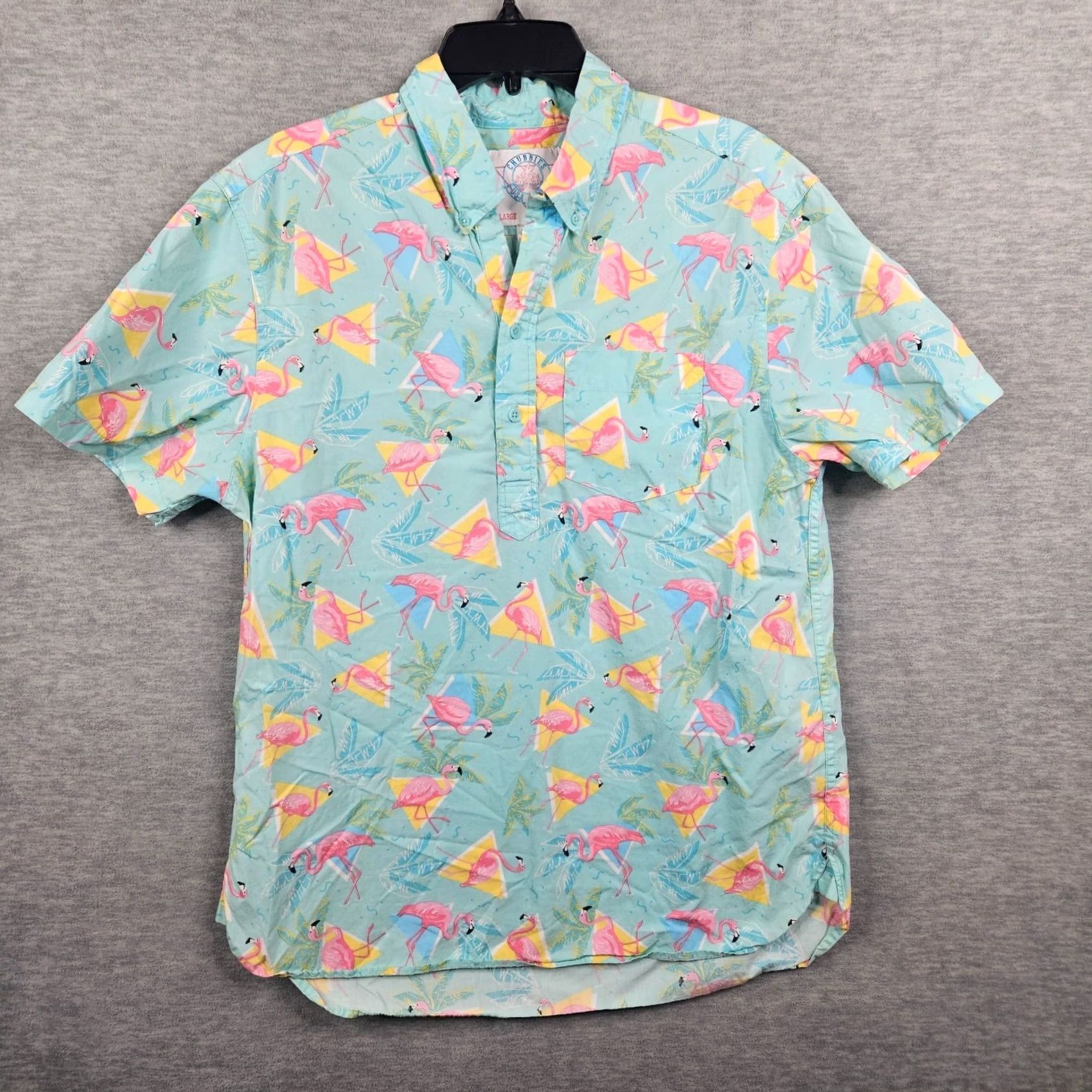 Chubbies Chubbies Button-Up Shirt Mens Cotton Floral Short Sleeve Collared 1/2 Button L Multicolor Shirt Top Size US L / EU 52-54 / 3 - 2 Thumbnail