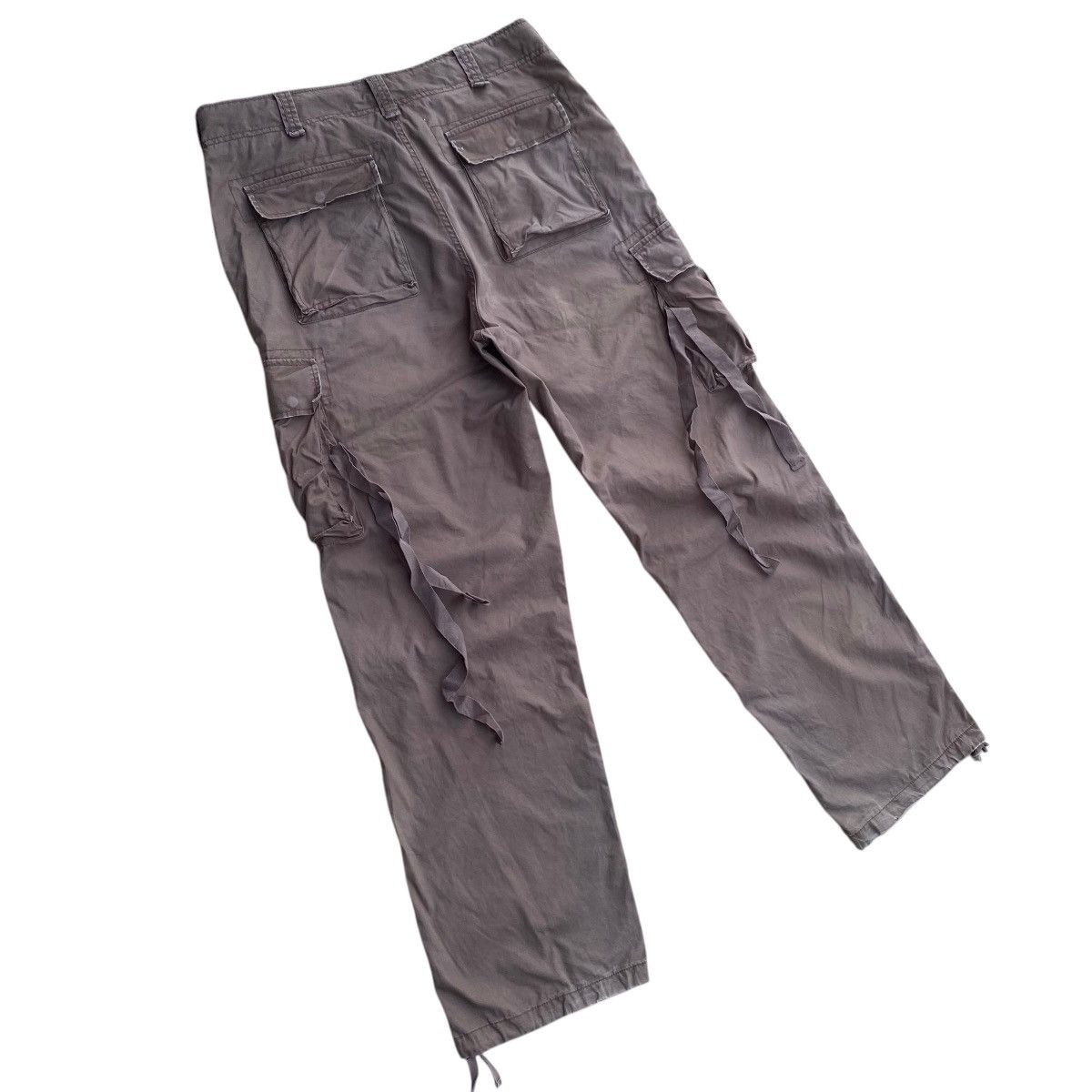 If Six Was Nine × Japanese Brand RealCrush Tactical Baggy Double Knee Bondage Cargo Pants Size US 35 - 12 Thumbnail