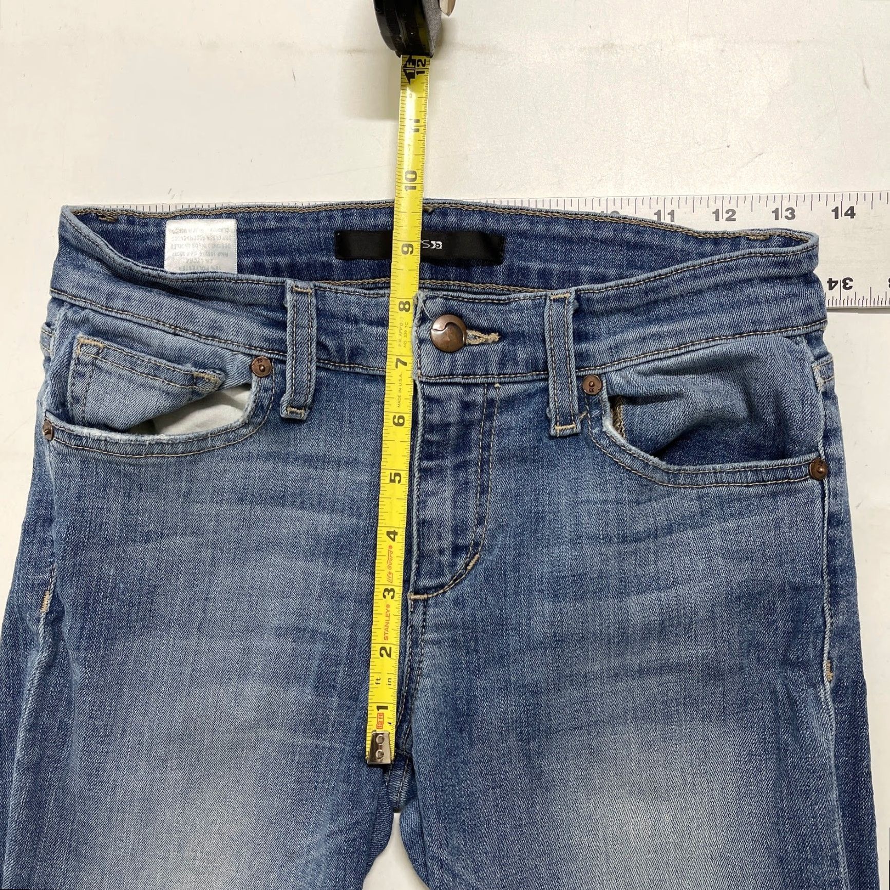 Vintage Joes Jeans Skinny Jeans Women 26 Blue Denim Mid Rise Stretch Pockets Belt Loops 5-Pocket Design Regular Inseam 26 in Womens Size 26" / US 2 / IT 38 - 4 Thumbnail