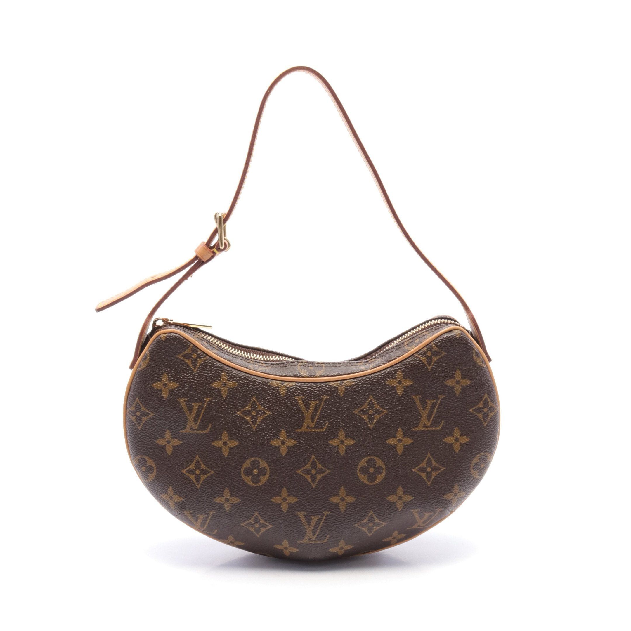 Louis Vuitton Louis Vuitton Pochette Croissant Monogram Shoulder Bag Leather Brown Size ONE SIZE - 1 Thumbnail