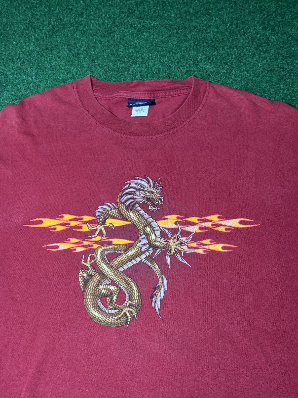 Sonoma Y2K Dragon Flame Print Grunge Jnco XL Long Sleeve T Shirt Size US XL / EU 56 / 4 - 2 Thumbnail
