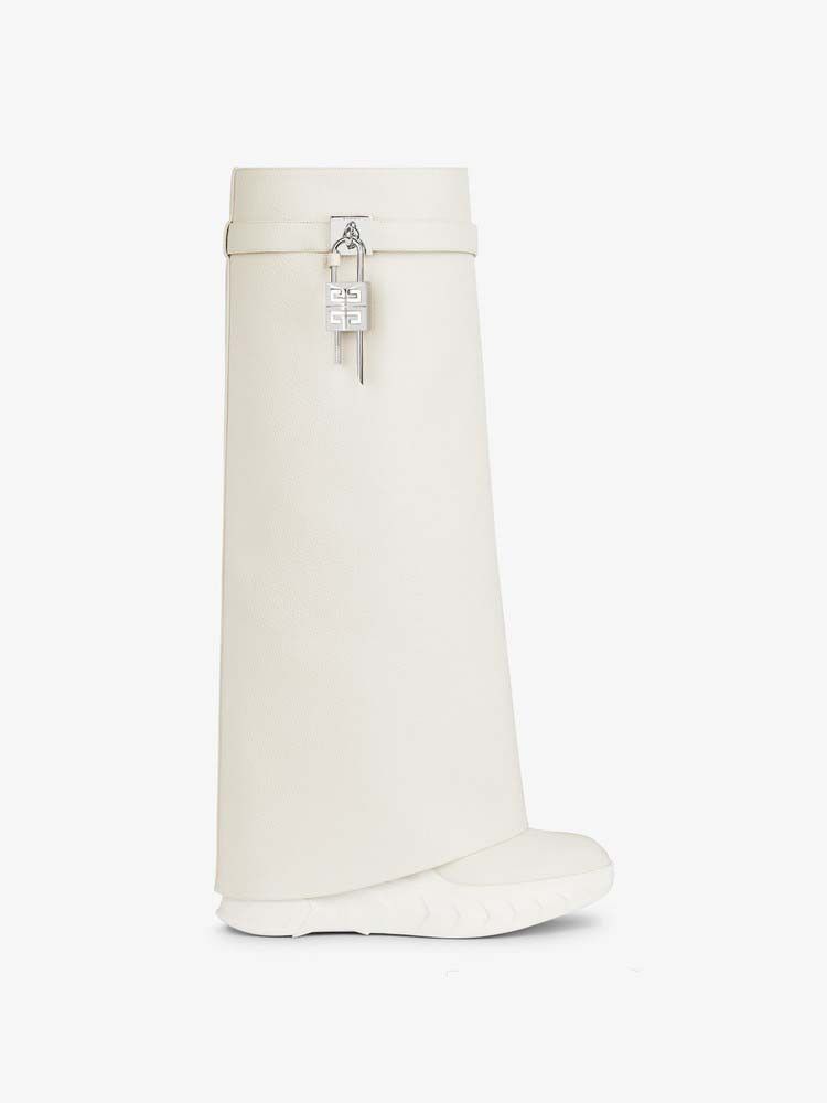 Givenchy o1srvl11e0525 Shark Lock Ankle Boots 90mm in Beige Size US 10 / IT 40 - 1 Thumbnail