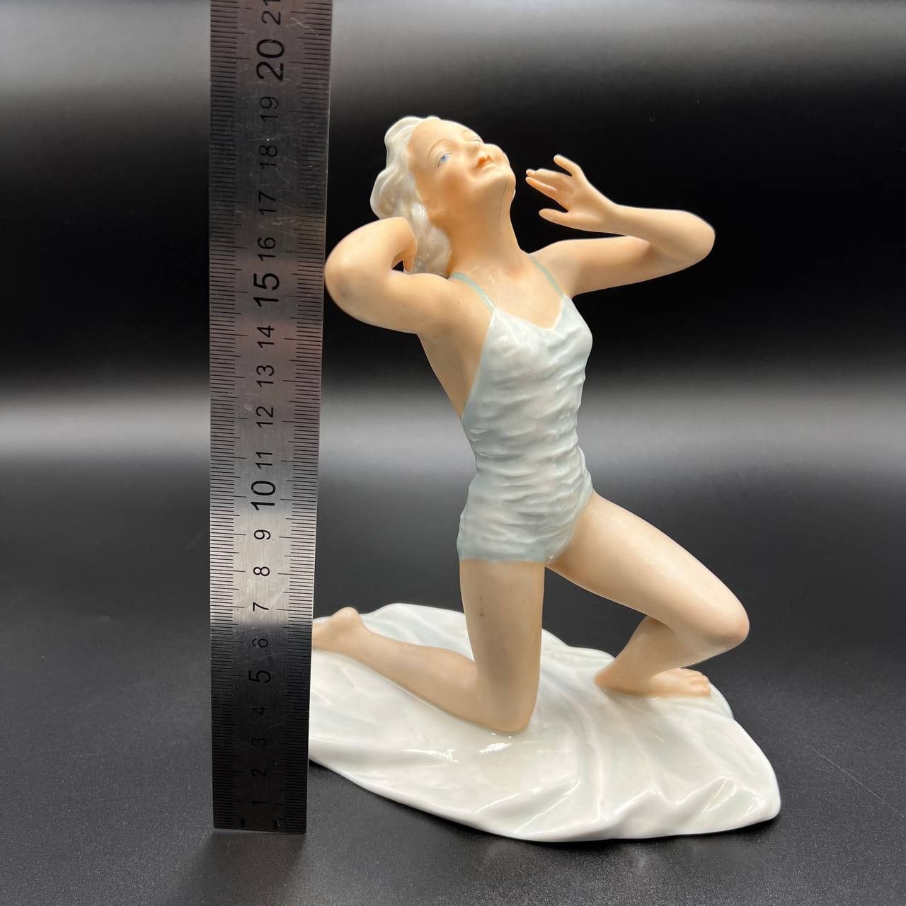 Vintage 1950 Art Vintage Porcelain Figure Bikini Girl Germany Size ONE SIZE - 6 Thumbnail