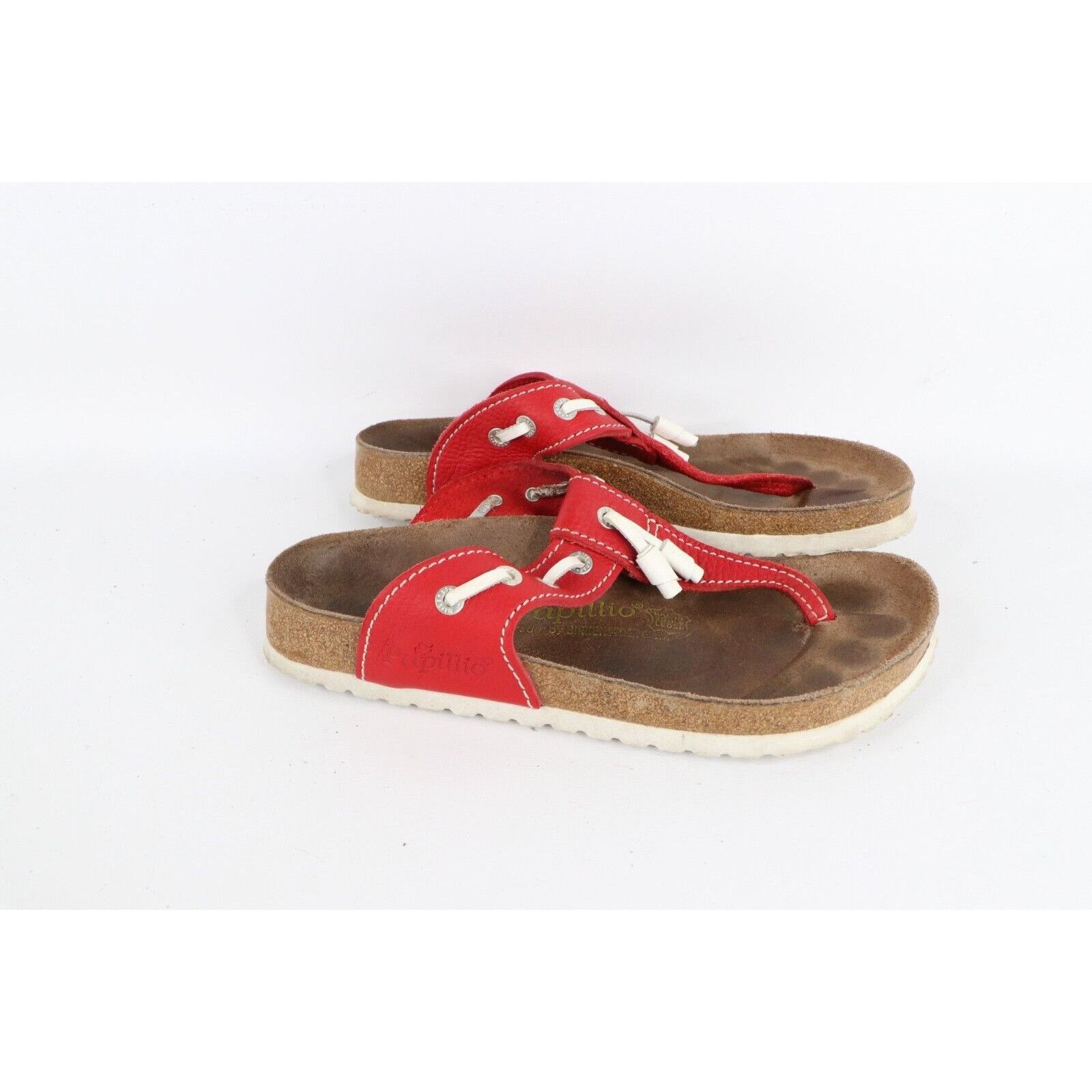 Birkenstock × Vintage Vintage Papillio Birkenstock Leather Tassel Sandals Size US 8 / IT 38 - 4 Thumbnail