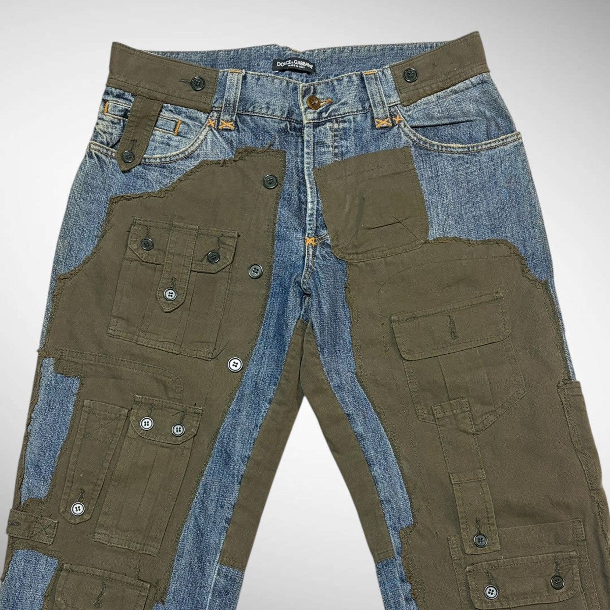 Dolce & Gabbana Dolce and Gabbana 2005AW Hybrid Multi Pocket Cargo Denim Size US 34 / EU 50 - 3 Thumbnail