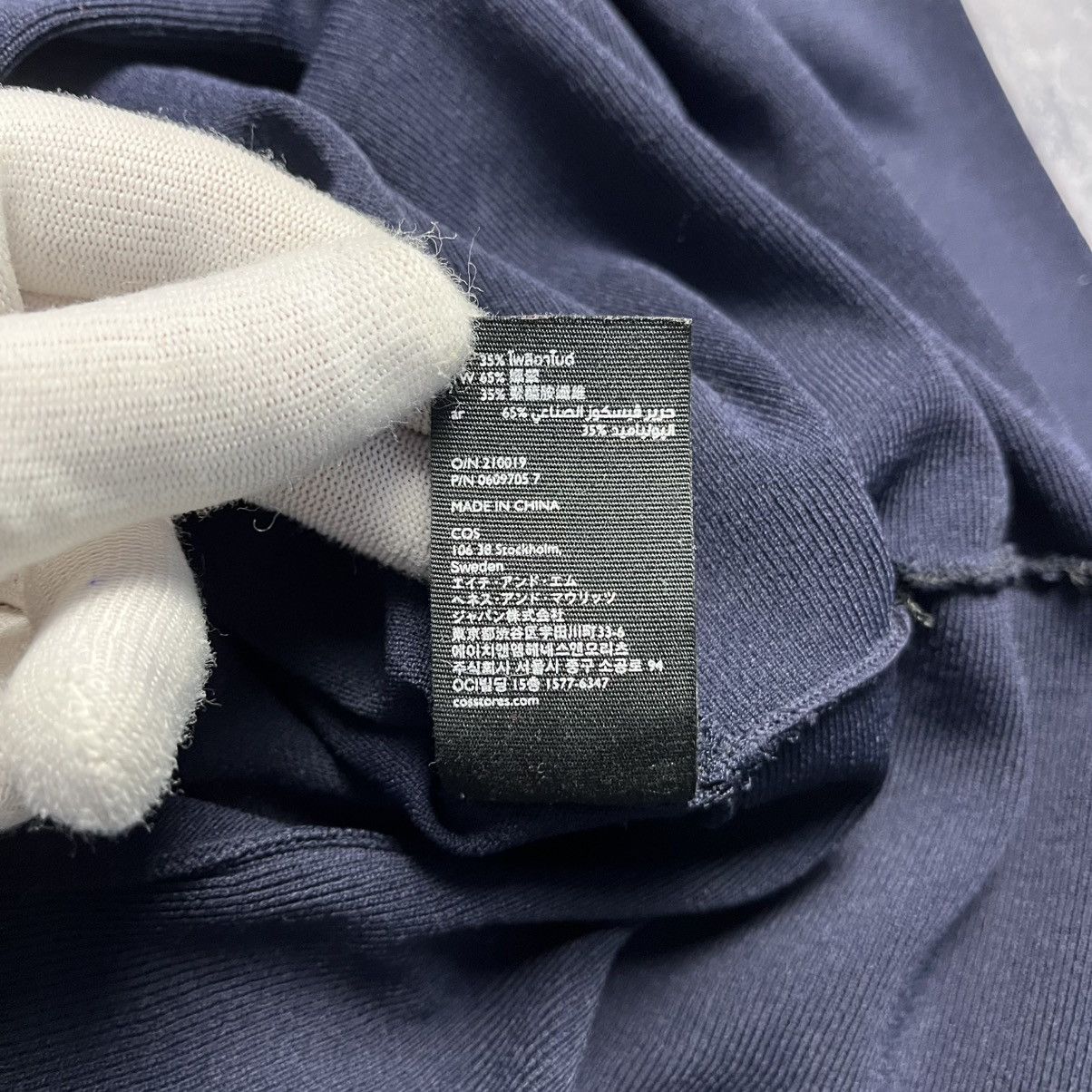 Cos × Designer Cos Navy Blouse Top Bell Sleeve Streetwear Designer Size XS / US 0-2 / IT 36-38 - 10 Thumbnail