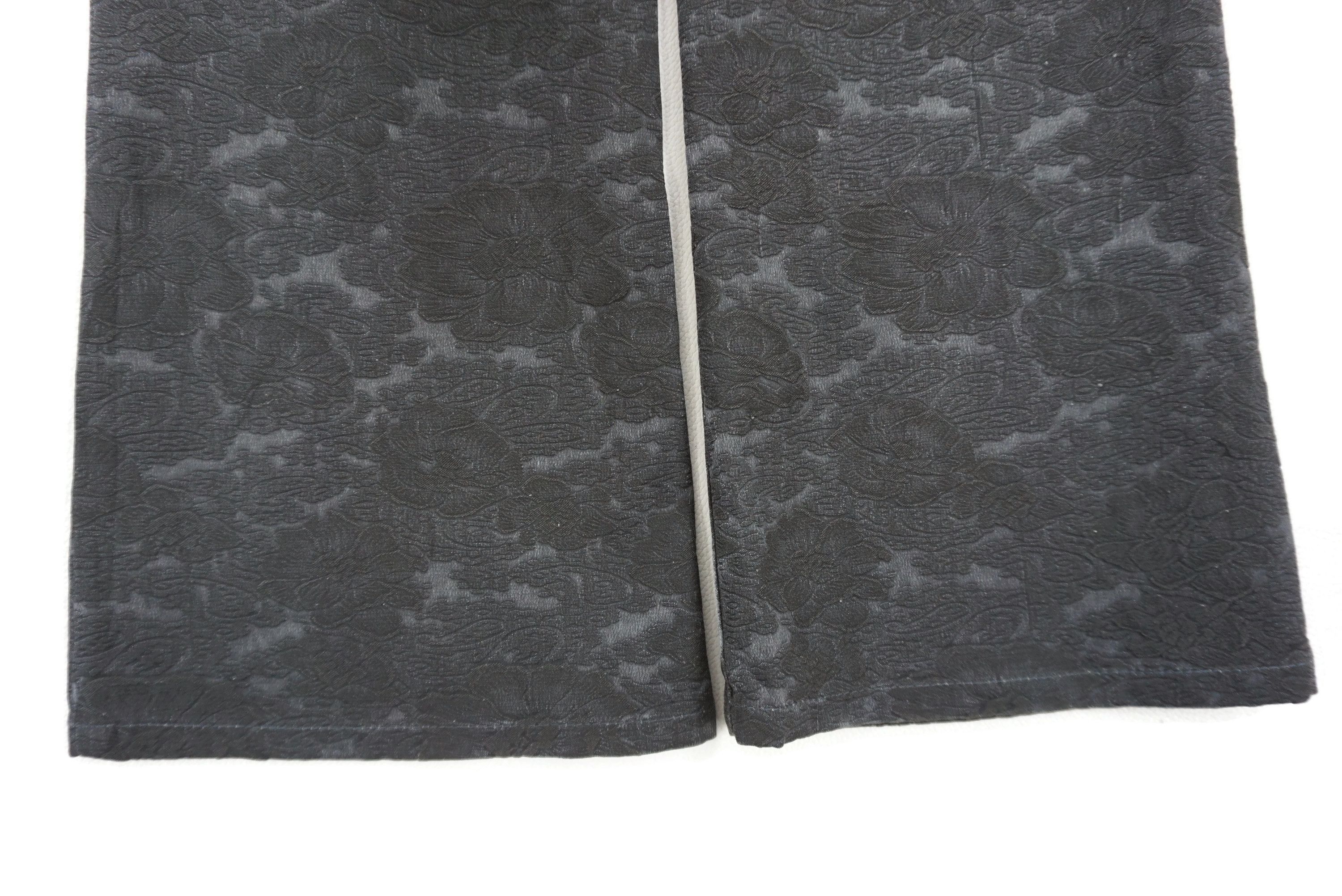 Designer Vintage Krizia Jeans Size W29xL29 Bootcut Floral Jacquard Size 29" - 11 Thumbnail