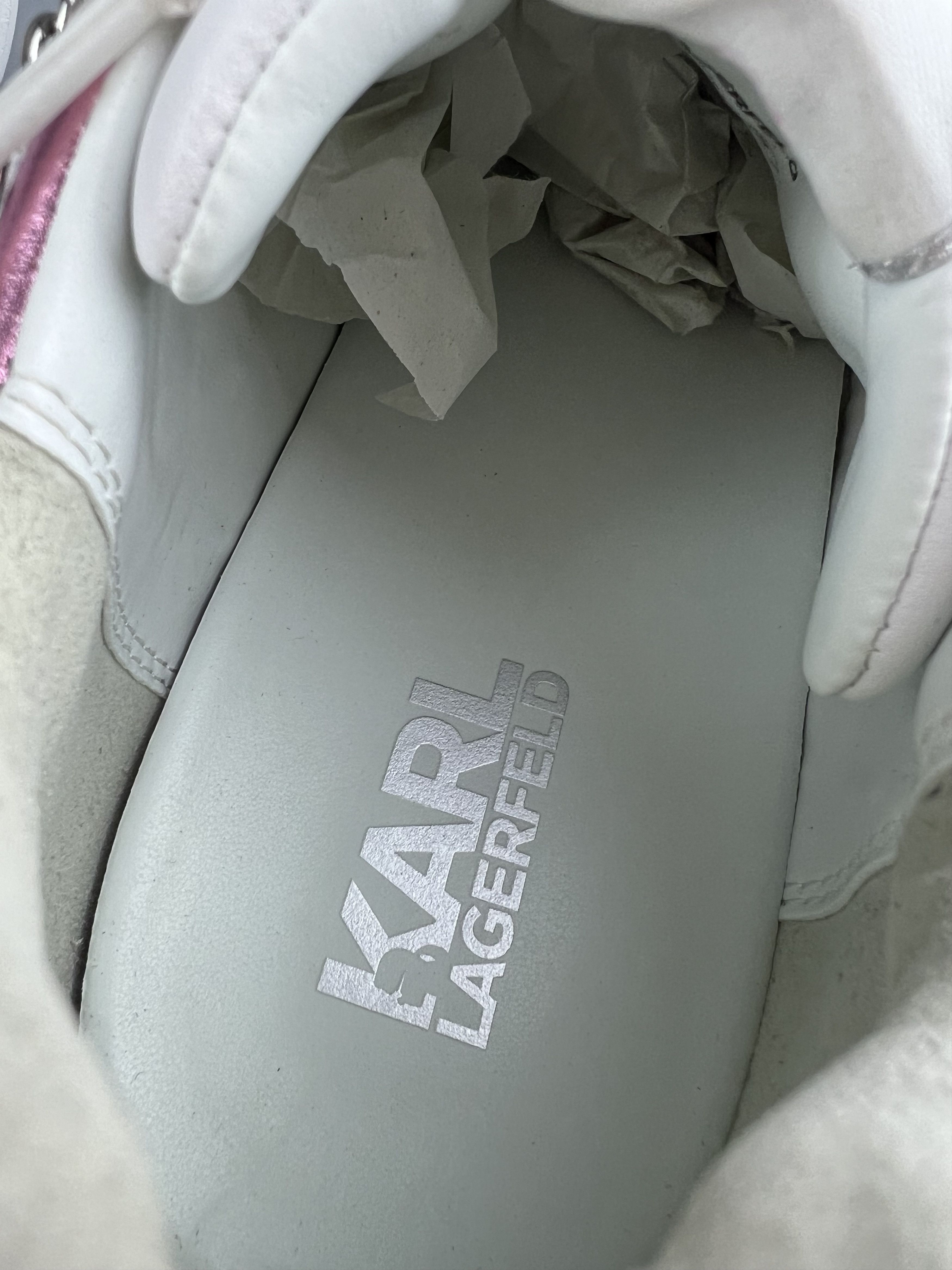 Karl Lagerfeld Karl Lagerfeld Leather Sneakers Size US 8 Size US 8 / IT 38 - 8 Thumbnail