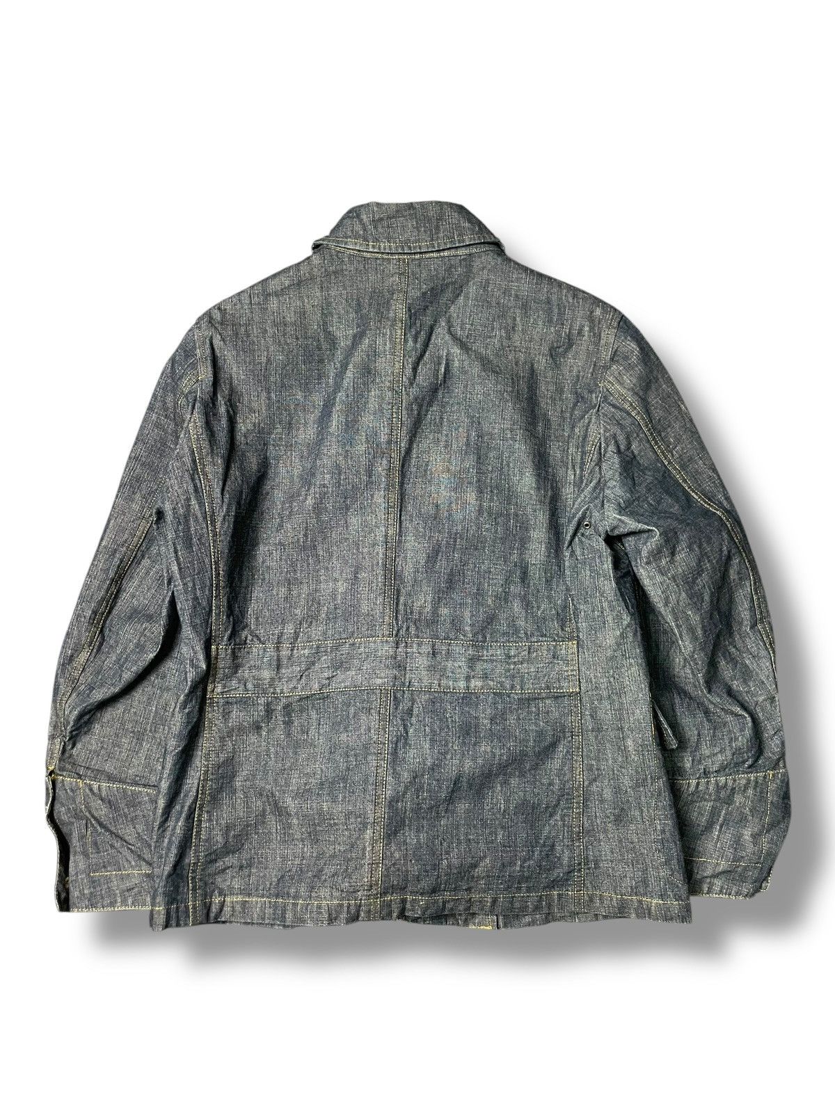 Japanese Brand × Vintage Vintage 23 Homme Hidden Button Denim Jacket (83) Size US XXS / EU 40 - 5 Thumbnail