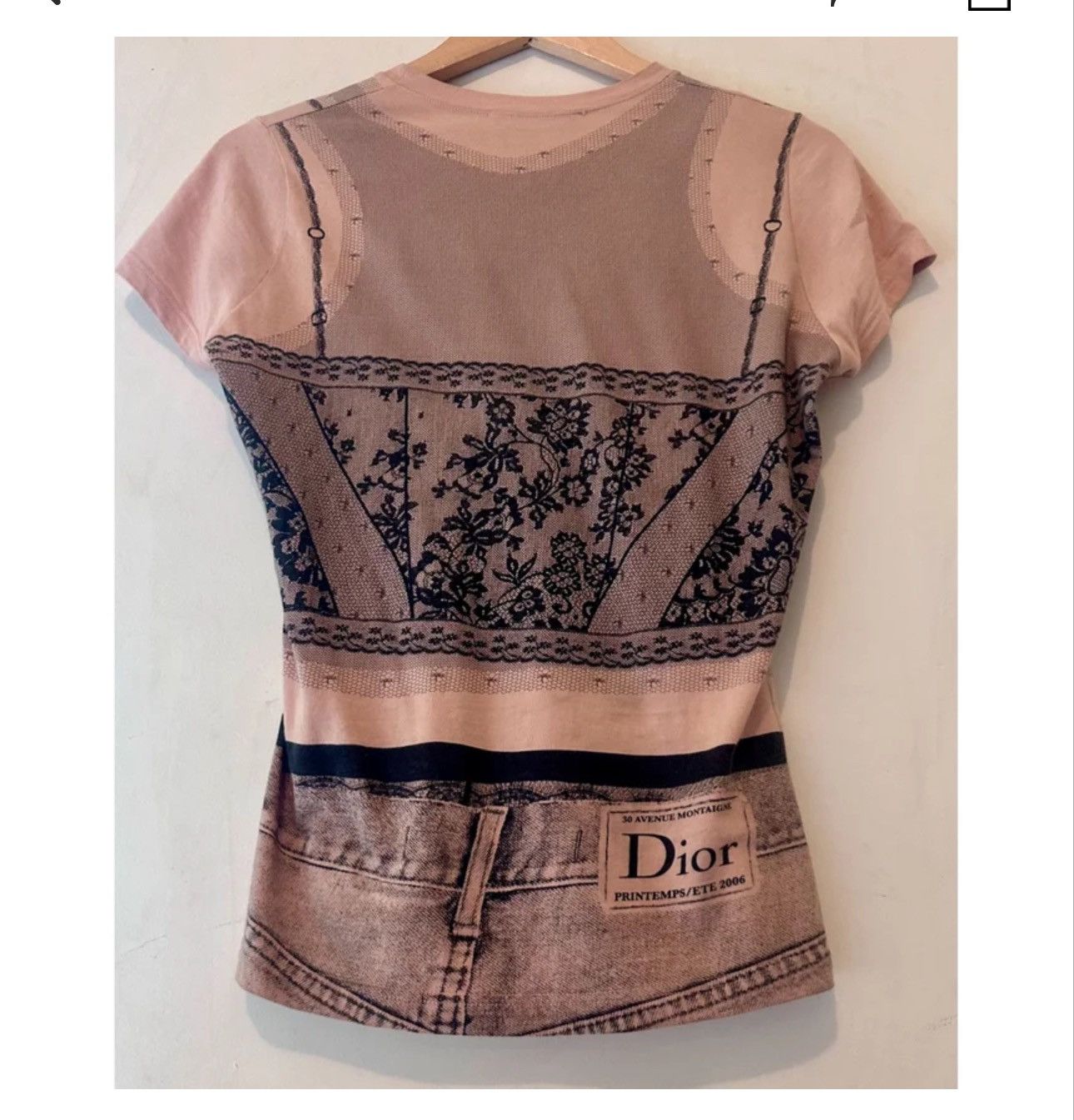 Dior Dior tromp l’oleil top from SS06 by John Galliano. Size M / US 6-8 / IT 42-44 - 5 Thumbnail