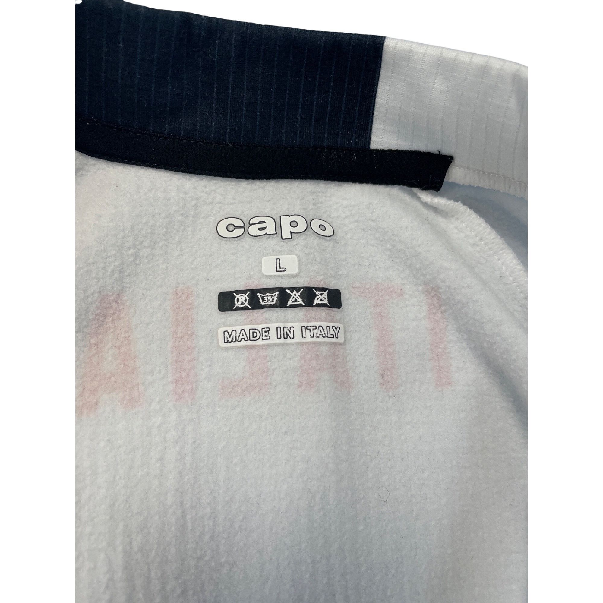 Other Capo GS (Gruppo Supportivo) Mens white black Full Zip Jersey Size US L / EU 52-54 / 3 - 6 Thumbnail