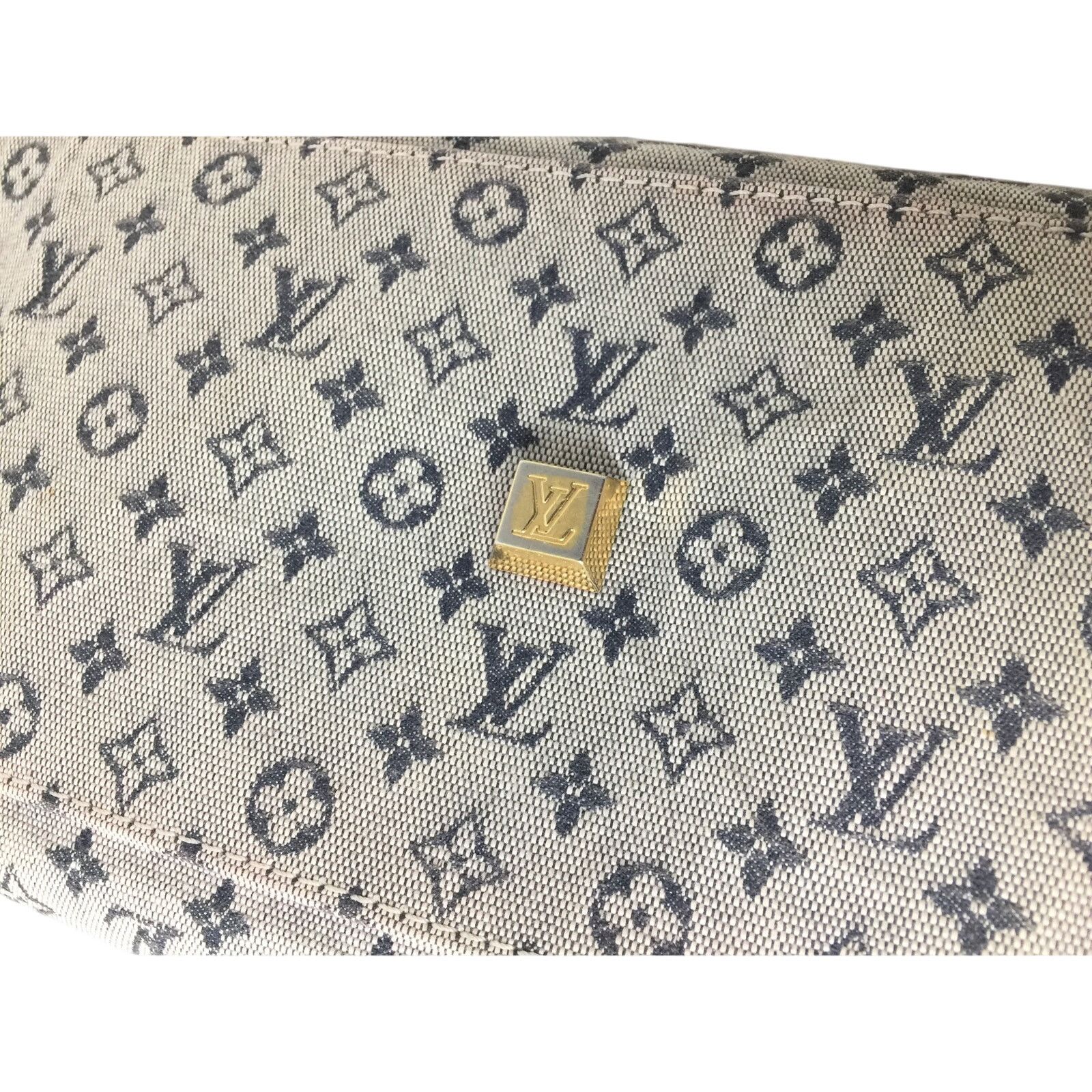 Louis Vuitton Louis‎ Vuitton Navy Monogram Mini Lin Josephine GM Satchel Size ONE SIZE - 19 Thumbnail