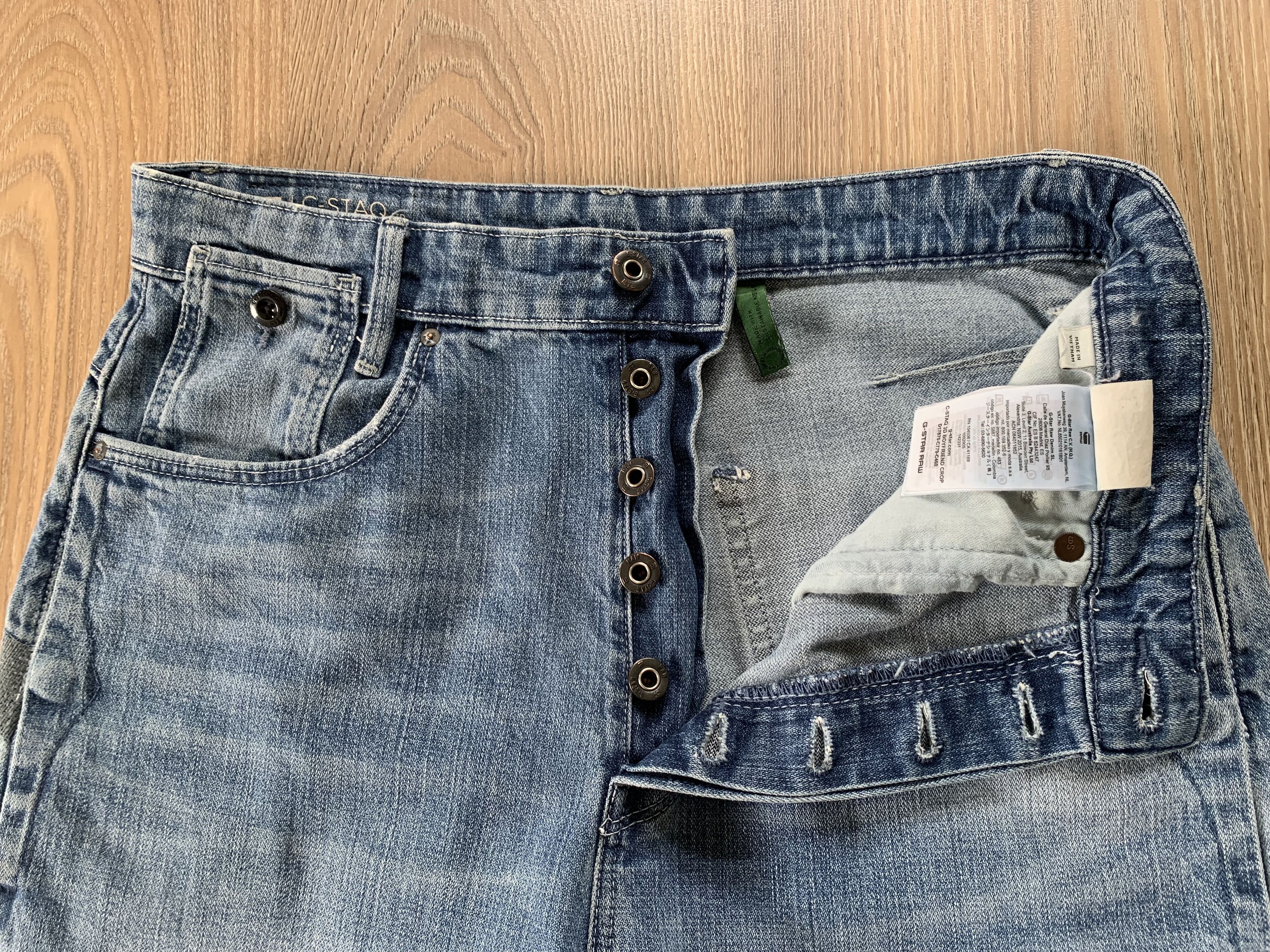 G-Star G Star Raw Women's C-staq 3d Boyfriend Crop Jeans Size 27" / US 4 / IT 40 - 4 Thumbnail