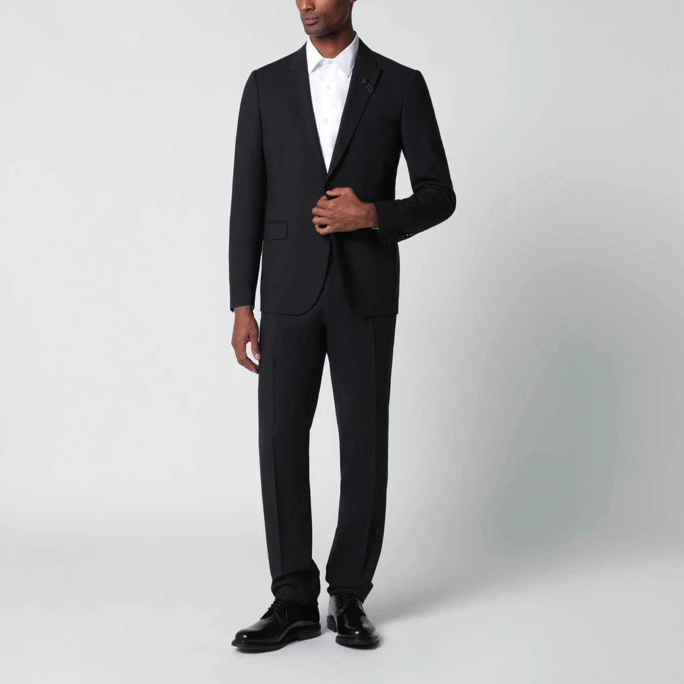 Lardini o1d2blof0526 Single-breasted Wool-blend Suits in Blue Size US M / EU 48-50 / 2 - 2 Thumbnail