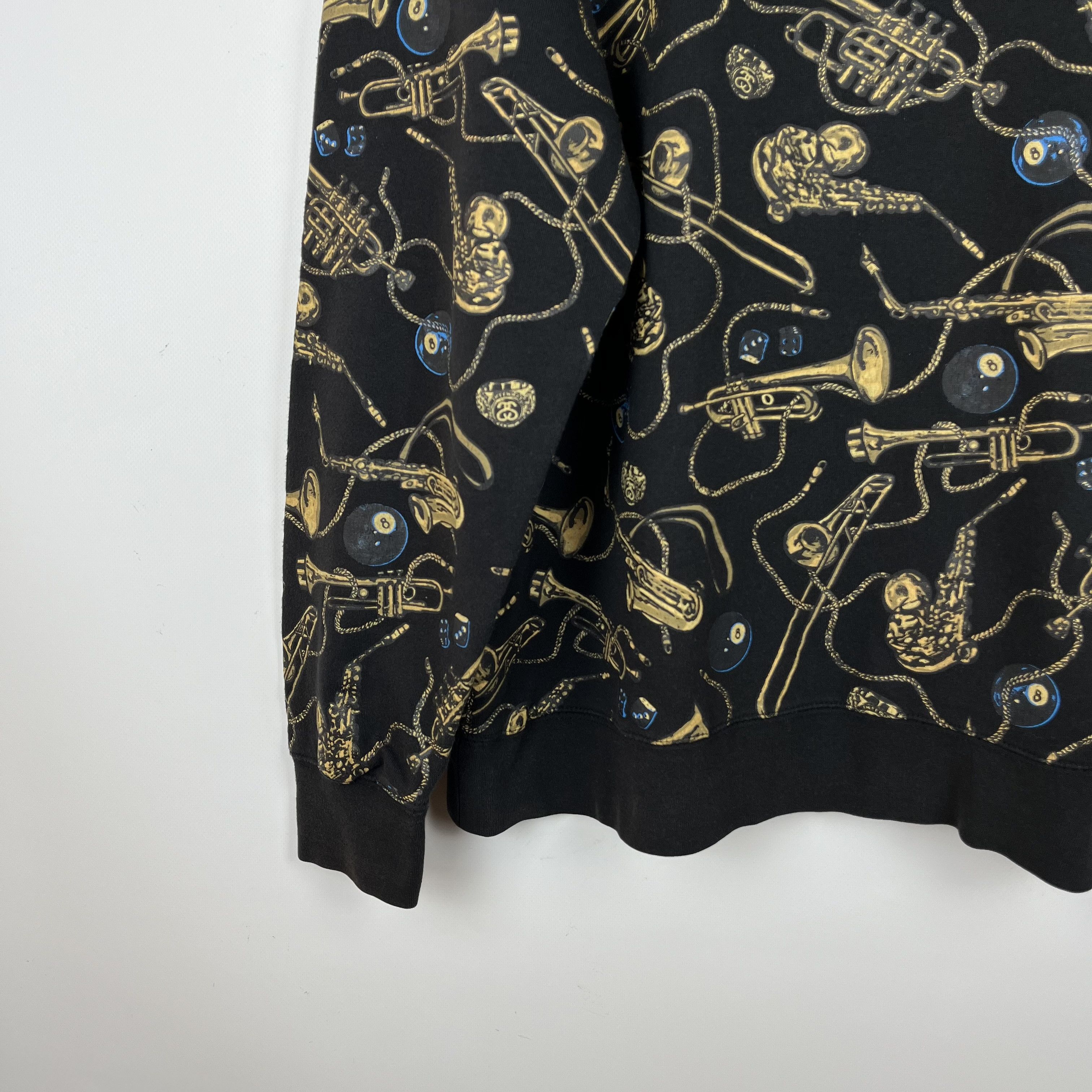 Stussy Vintage Stussy All Over Print Jazz Sweatshirt 90’s Size US XL / EU 56 / 4 - 20 Thumbnail