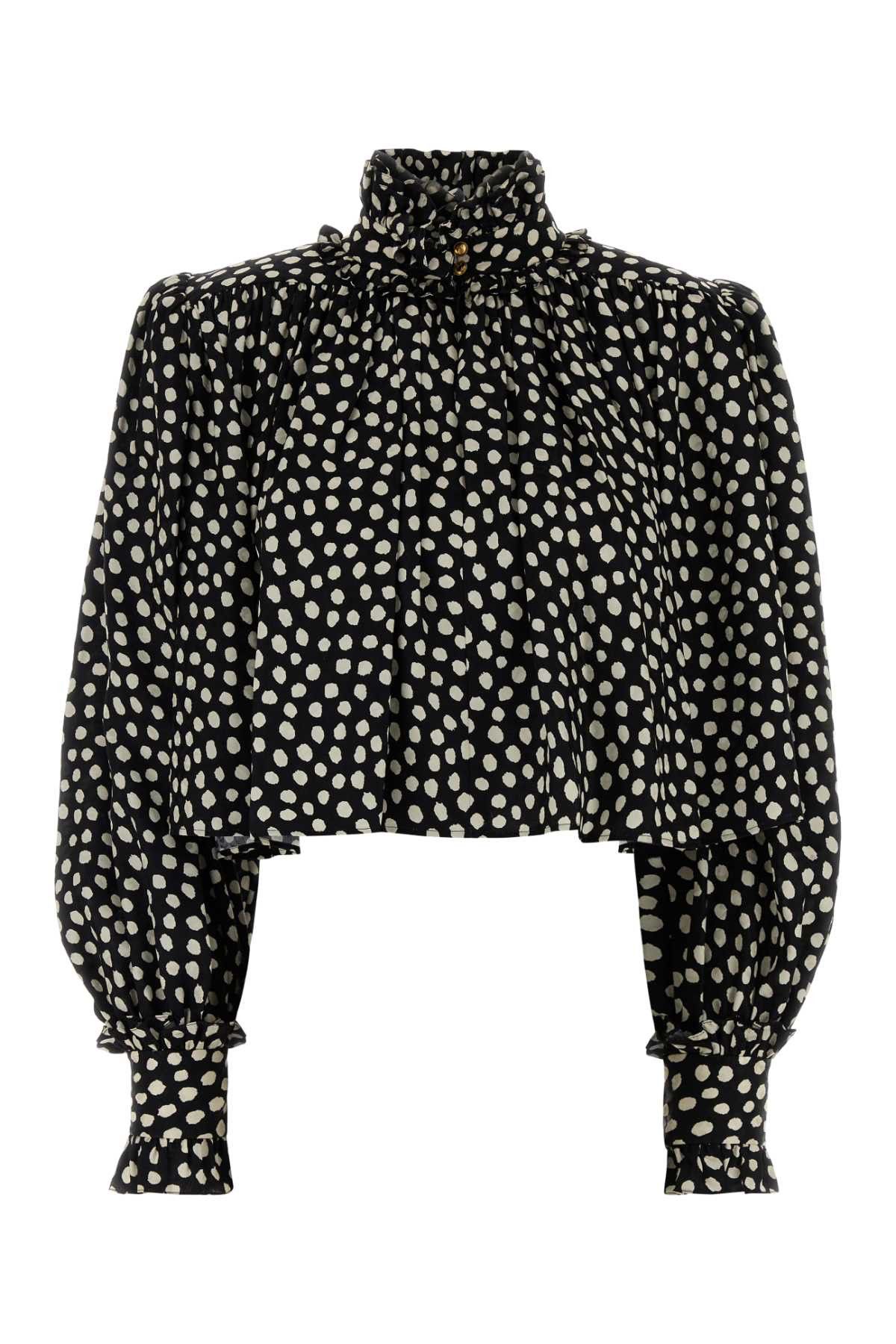 Chloe Printed Silk Top Size S / US 4 / IT 40 - 1 Thumbnail